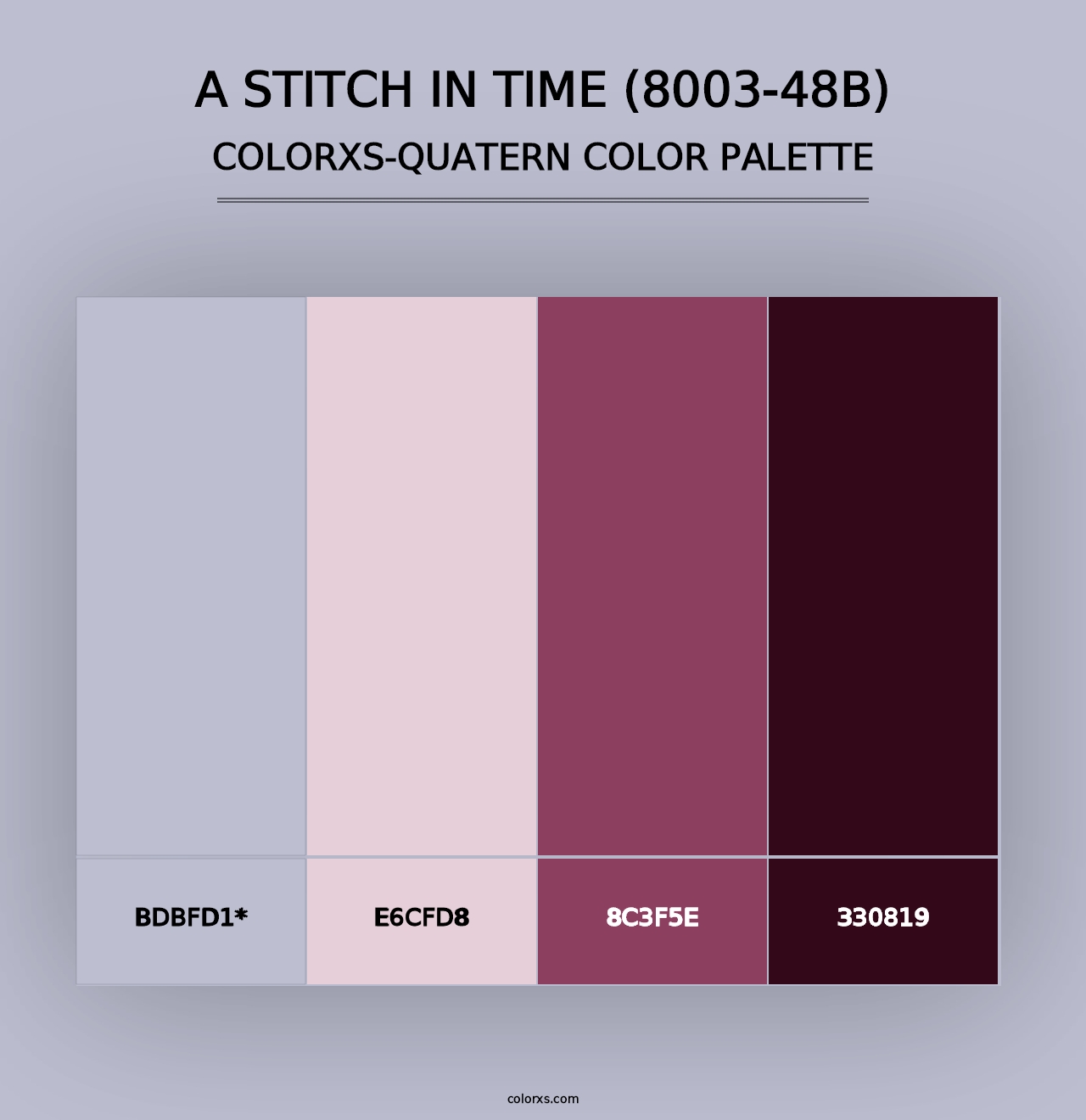 A Stitch in Time (8003-48B) - Colorxs Quad Palette