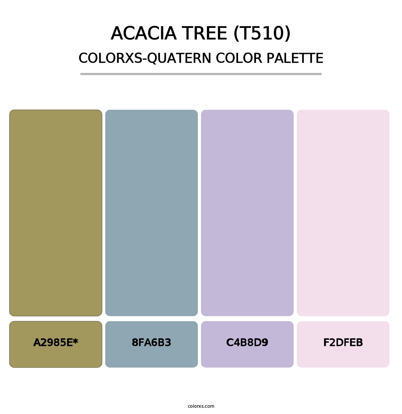 Acacia Tree (T510) - Colorxs Quad Palette