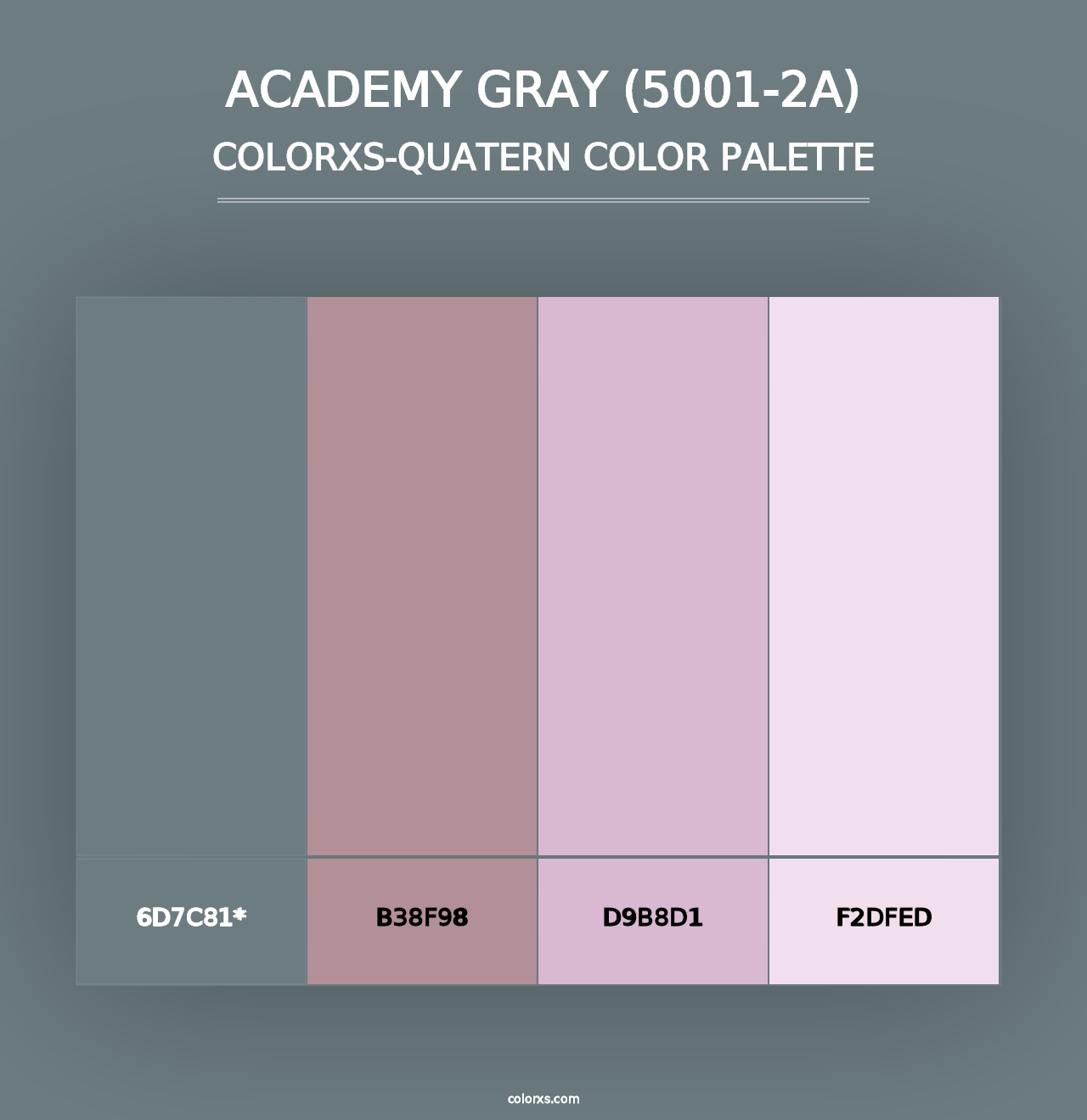 Academy Gray (5001-2A) - Colorxs Quad Palette