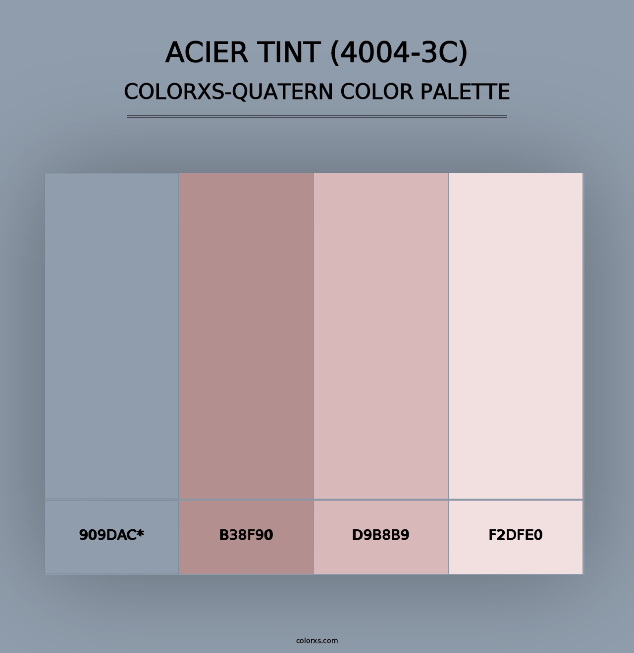 Acier Tint (4004-3C) - Colorxs Quad Palette