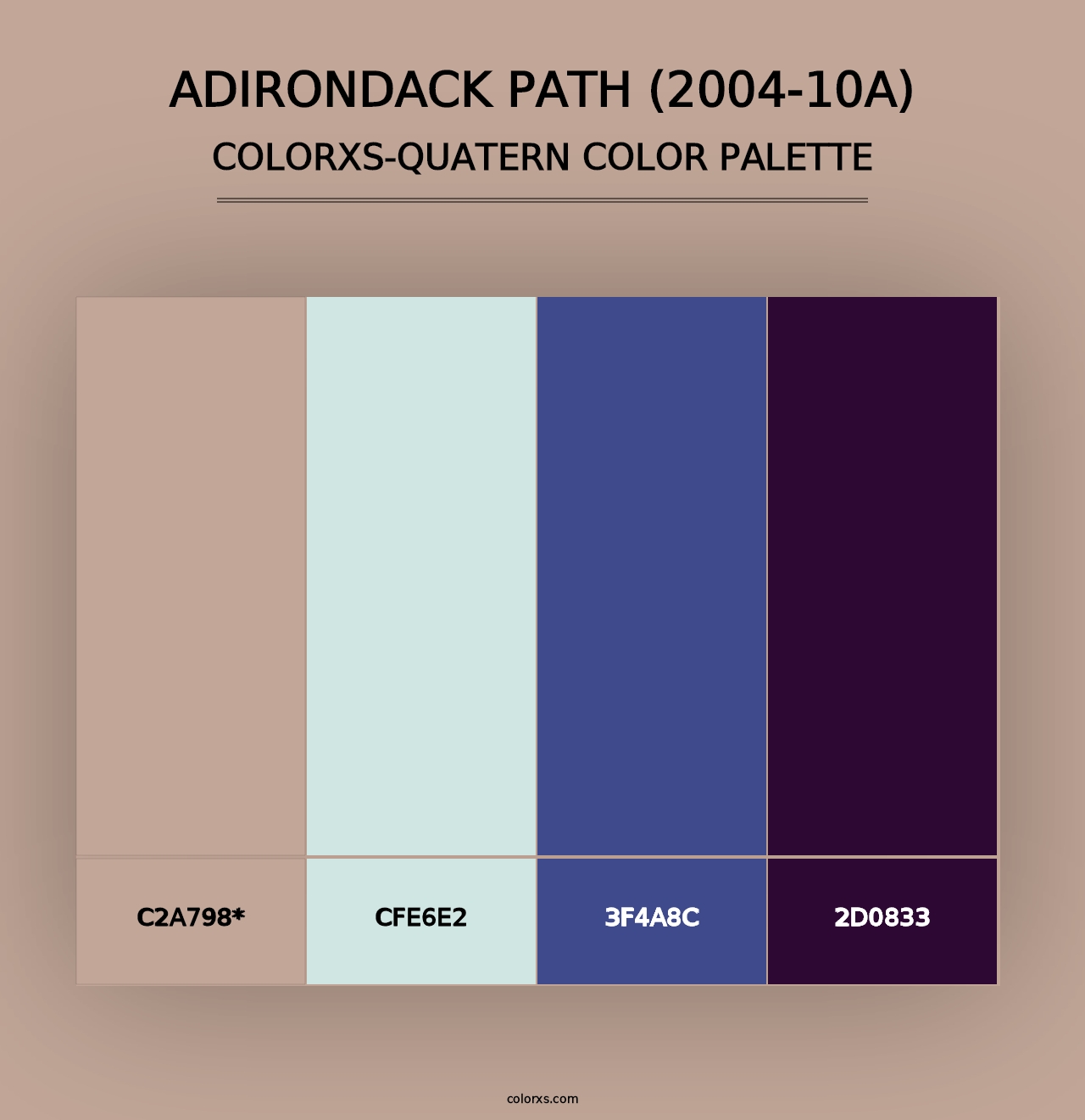 Adirondack Path (2004-10A) - Colorxs Quad Palette