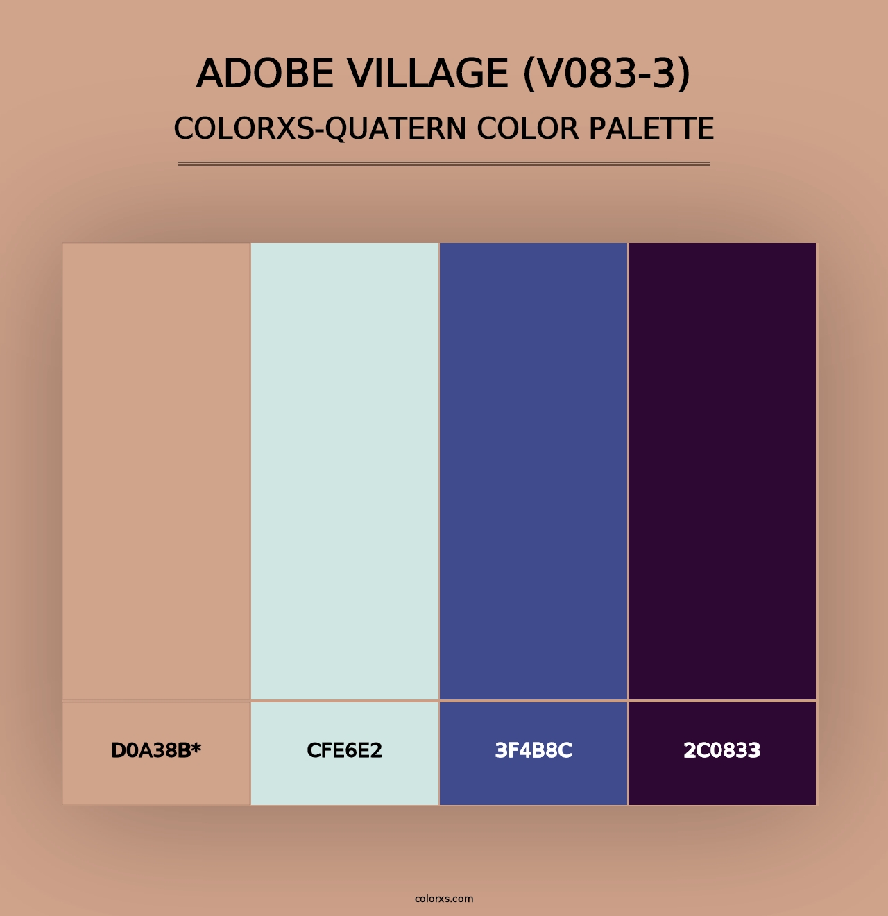 Adobe Village (V083-3) - Colorxs Quad Palette