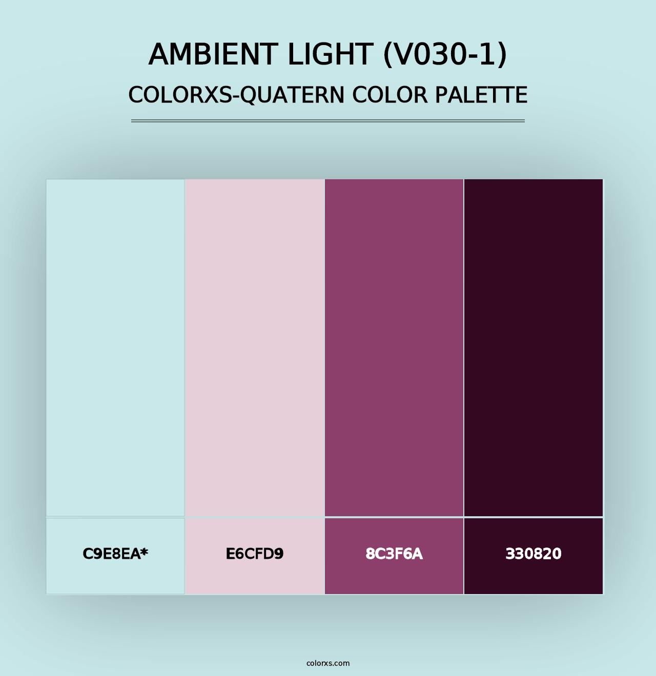 Ambient Light (V030-1) - Colorxs Quad Palette