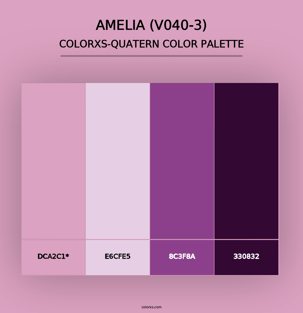 Amelia (V040-3) - Colorxs Quad Palette