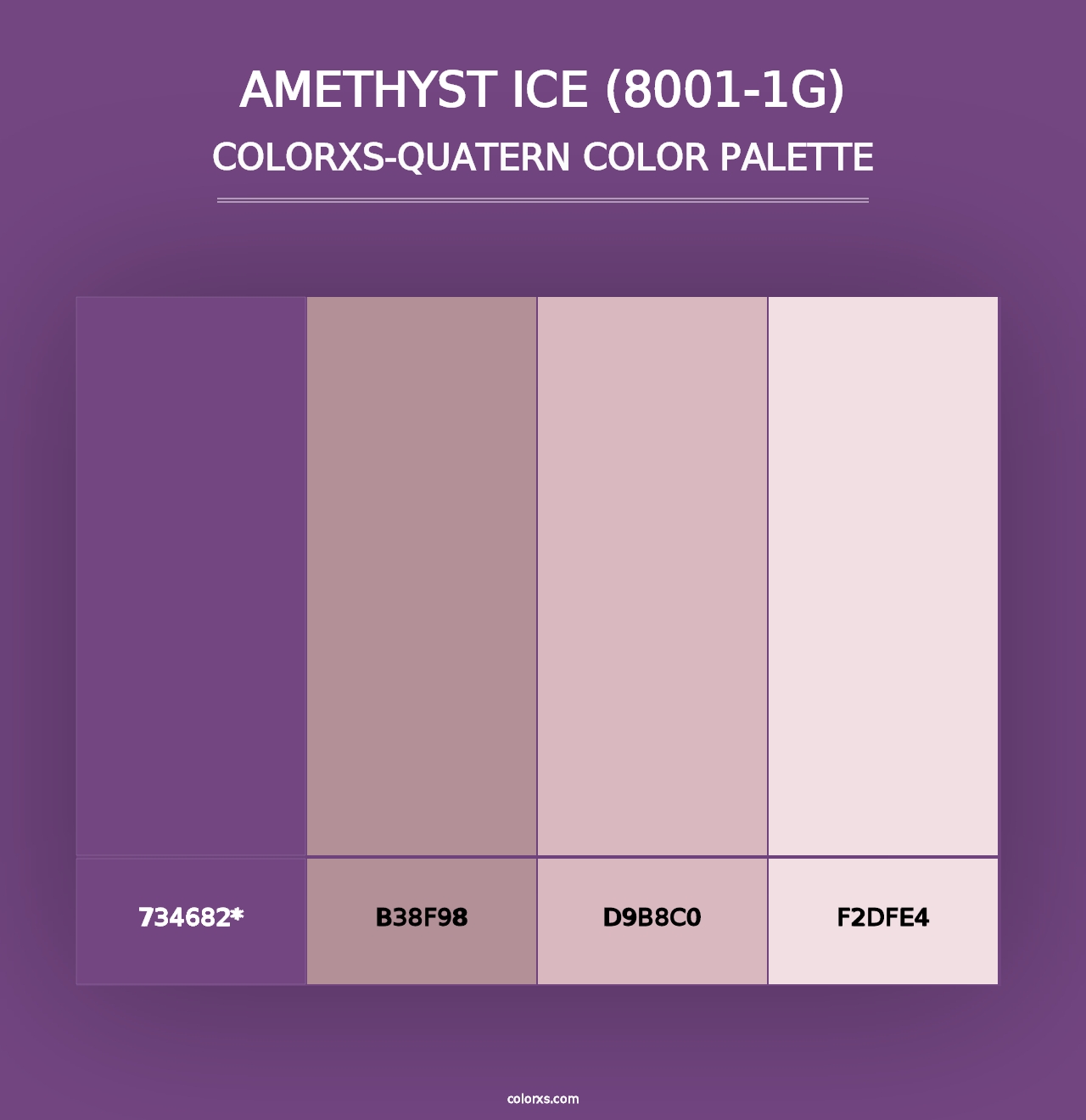 Amethyst Ice (8001-1G) - Colorxs Quad Palette