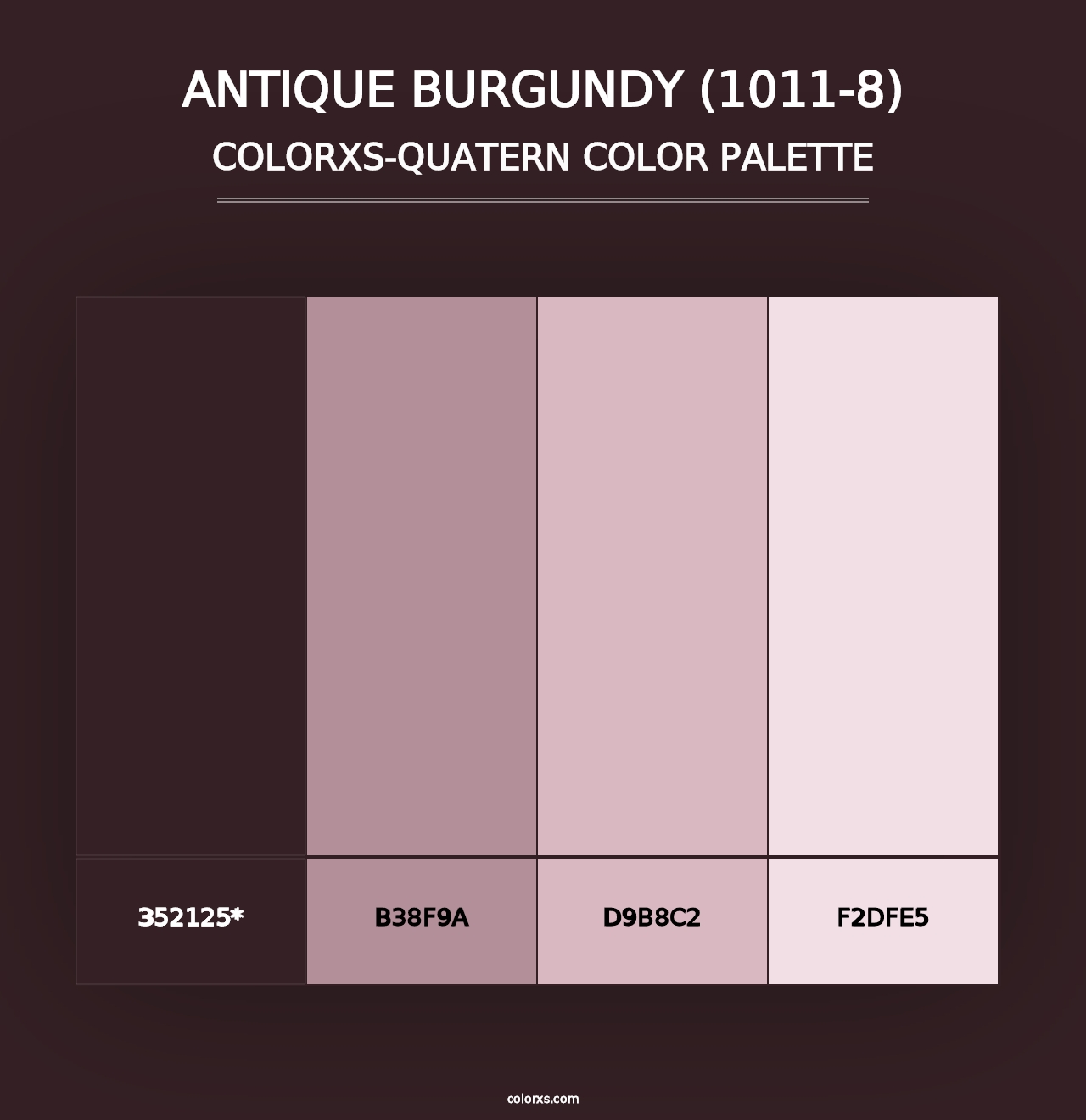 Antique Burgundy (1011-8) - Colorxs Quad Palette