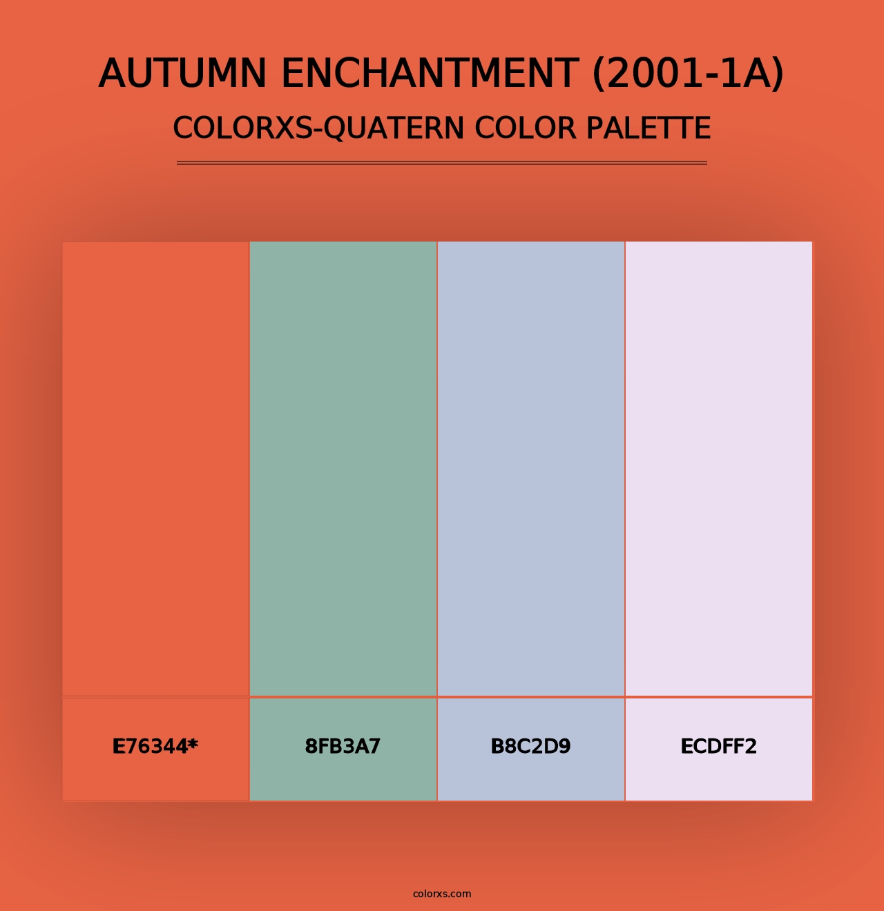 Autumn Enchantment (2001-1A) - Colorxs Quad Palette