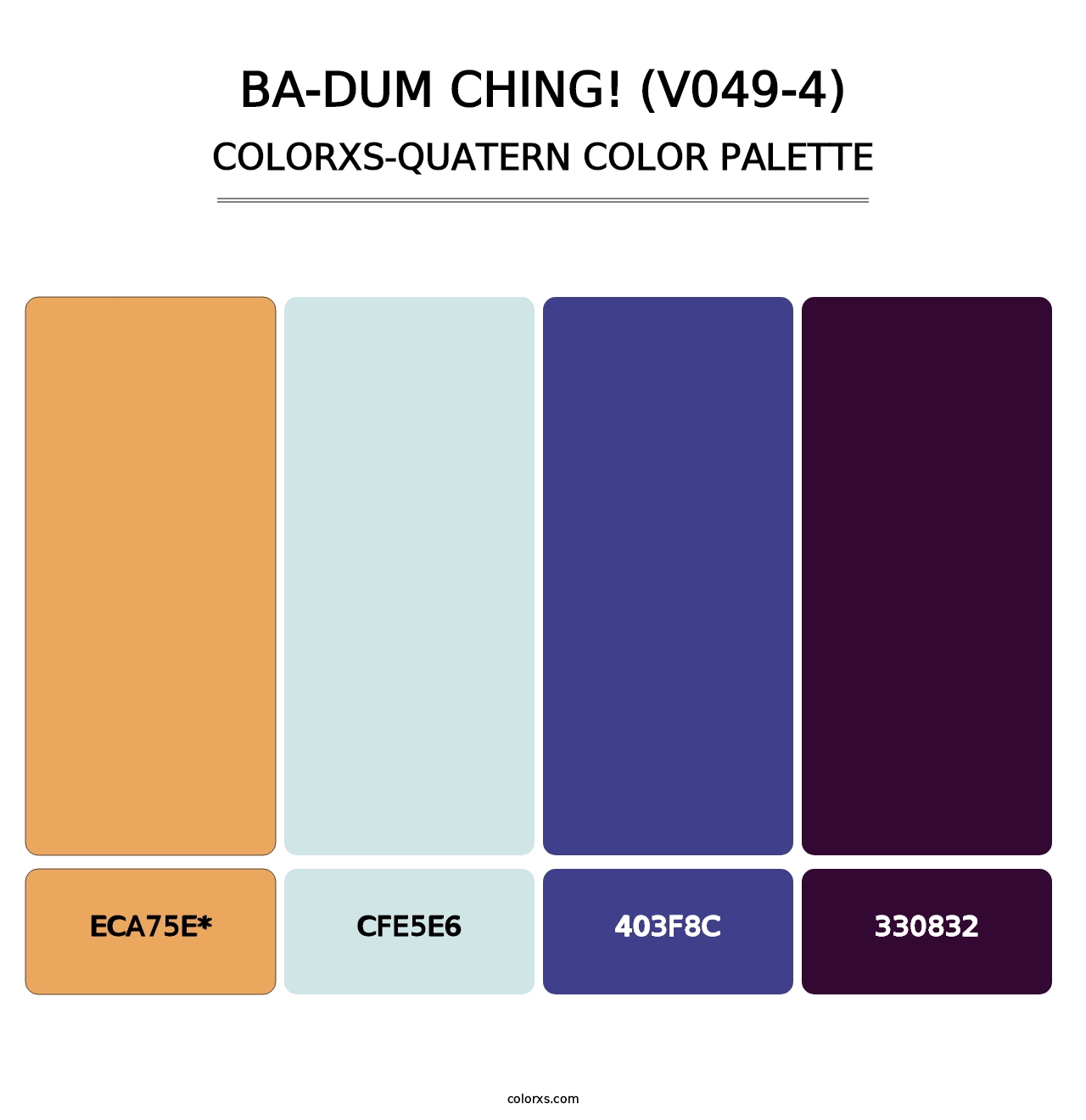 Ba-Dum Ching! (V049-4) - Colorxs Quad Palette