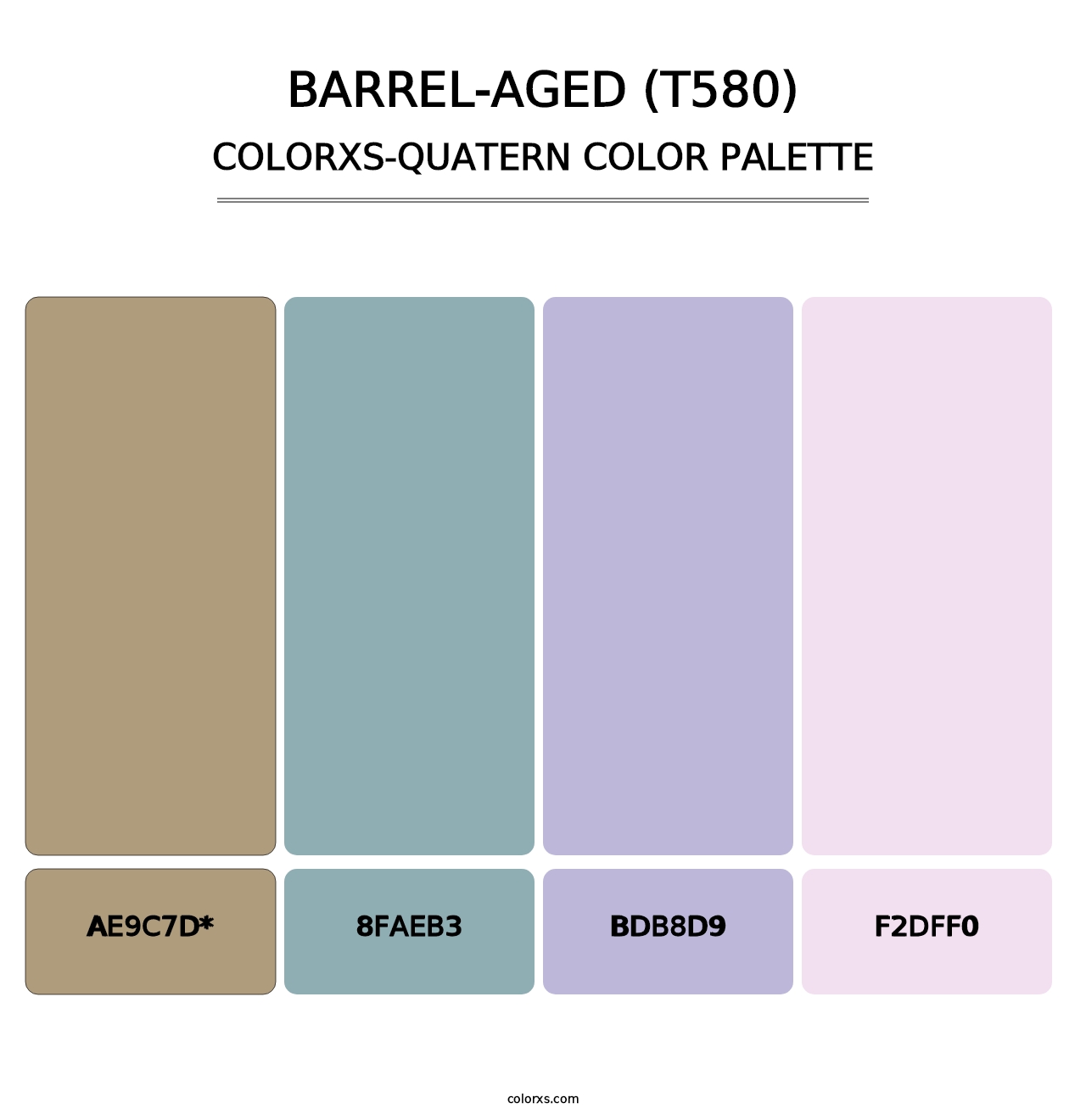 Barrel-Aged (T580) - Colorxs Quad Palette