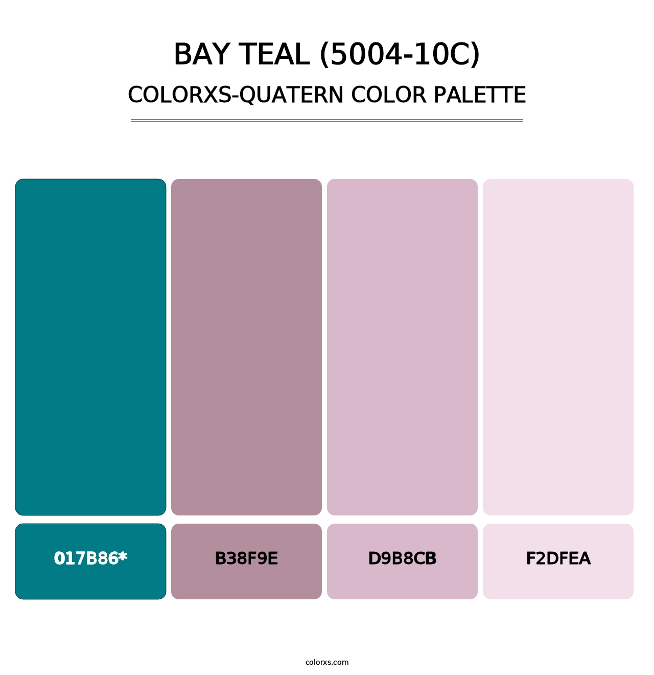 Bay Teal (5004-10C) - Colorxs Quad Palette