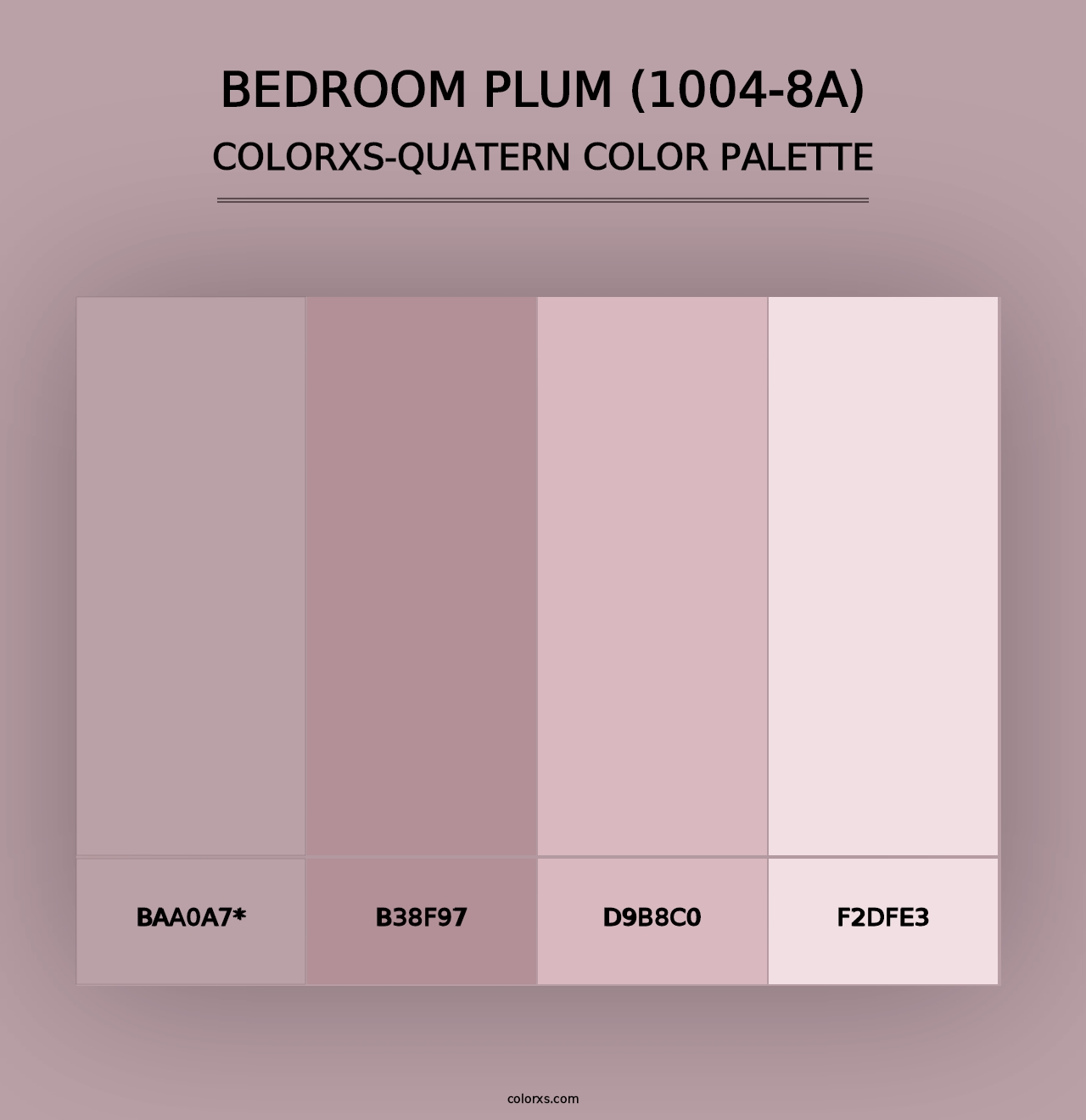 Bedroom Plum (1004-8A) - Colorxs Quad Palette