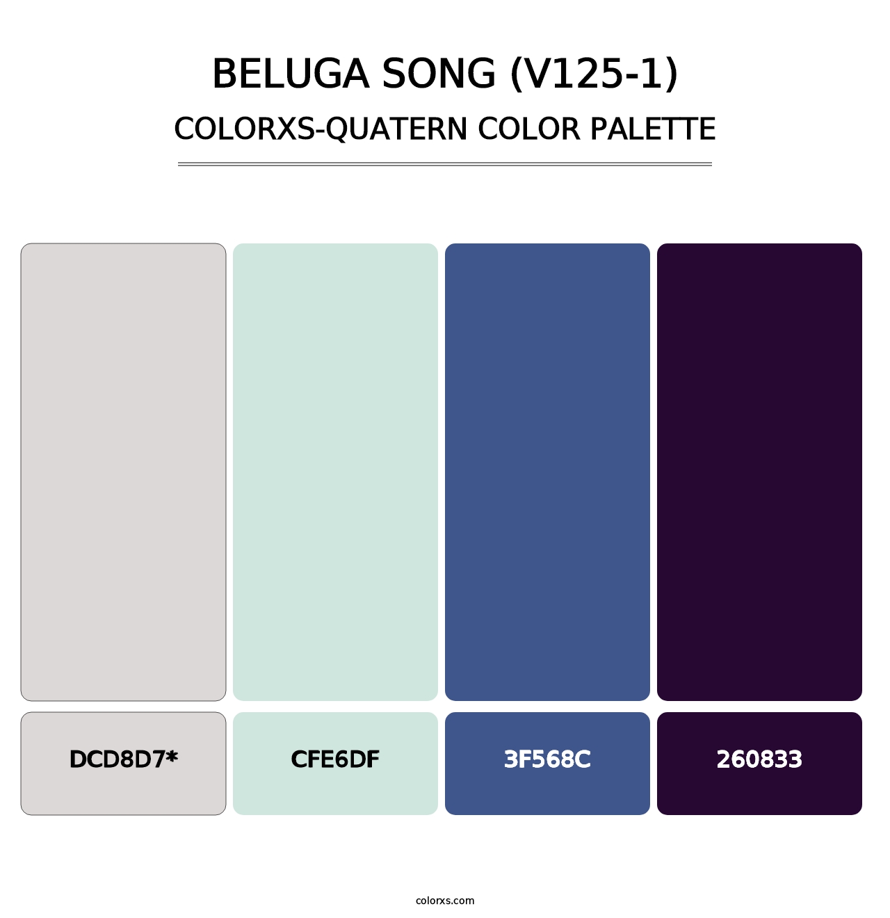 Beluga Song (V125-1) - Colorxs Quad Palette