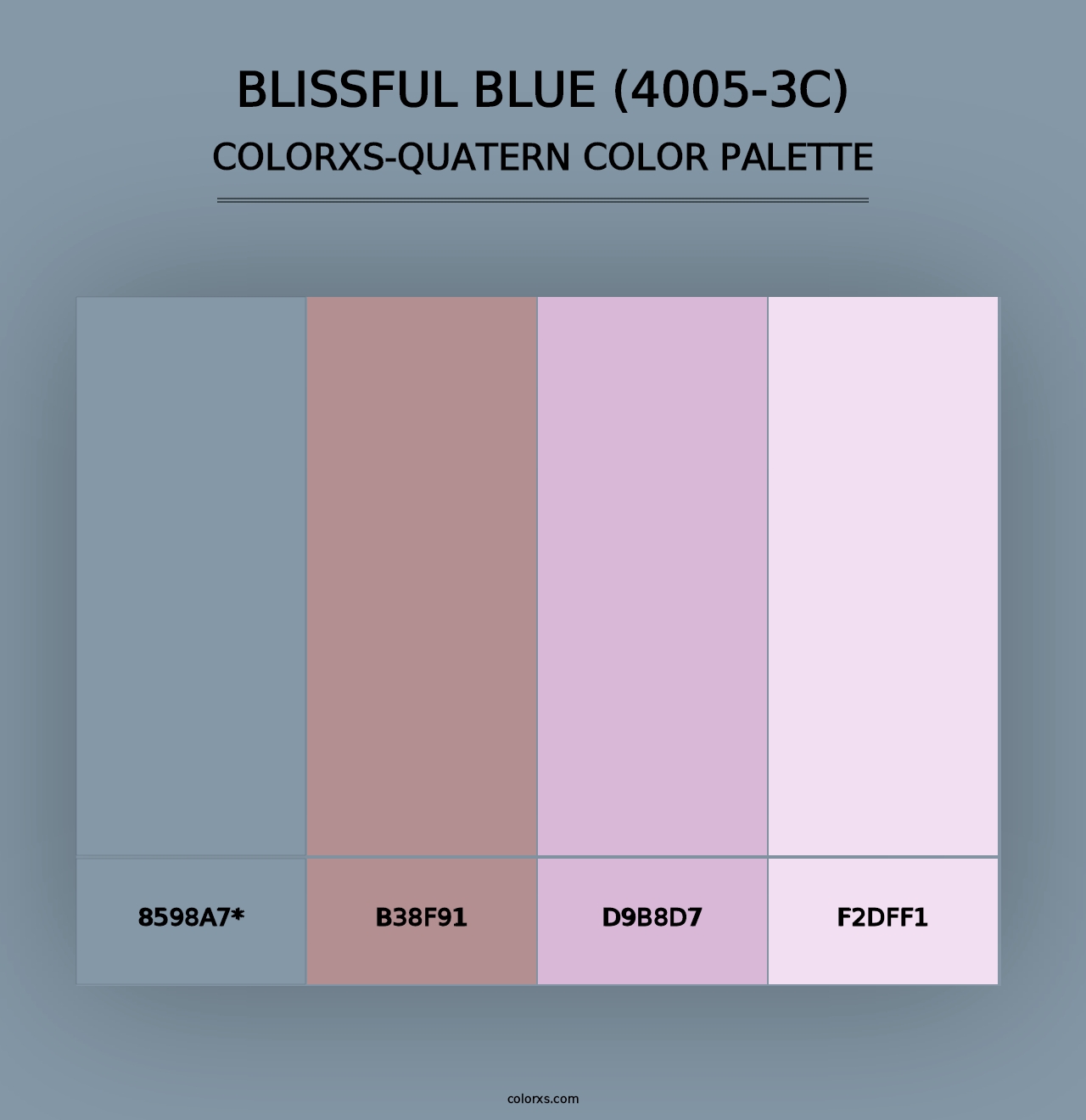 Blissful Blue (4005-3C) - Colorxs Quad Palette