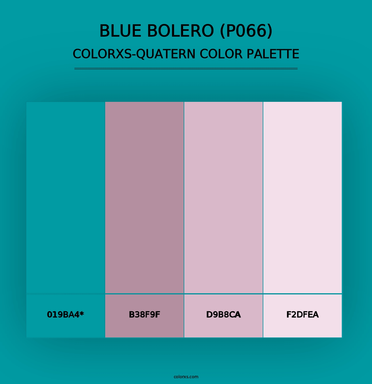 Blue Bolero (P066) - Colorxs Quad Palette