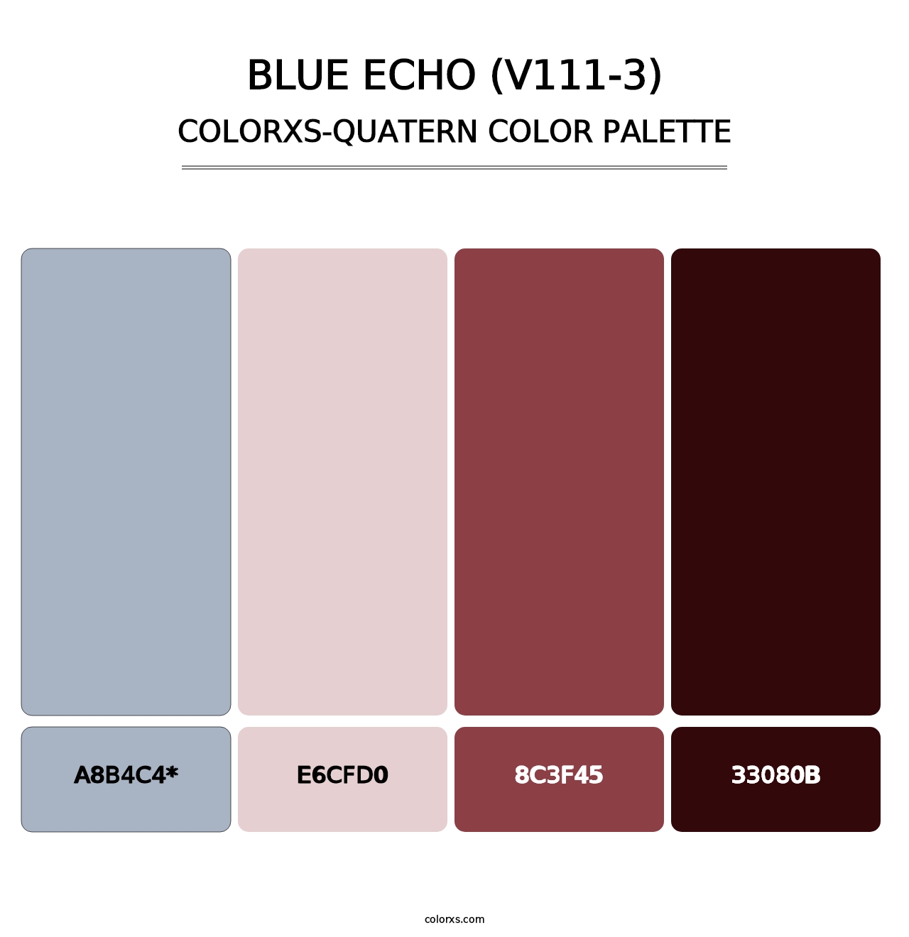 Blue Echo (V111-3) - Colorxs Quad Palette