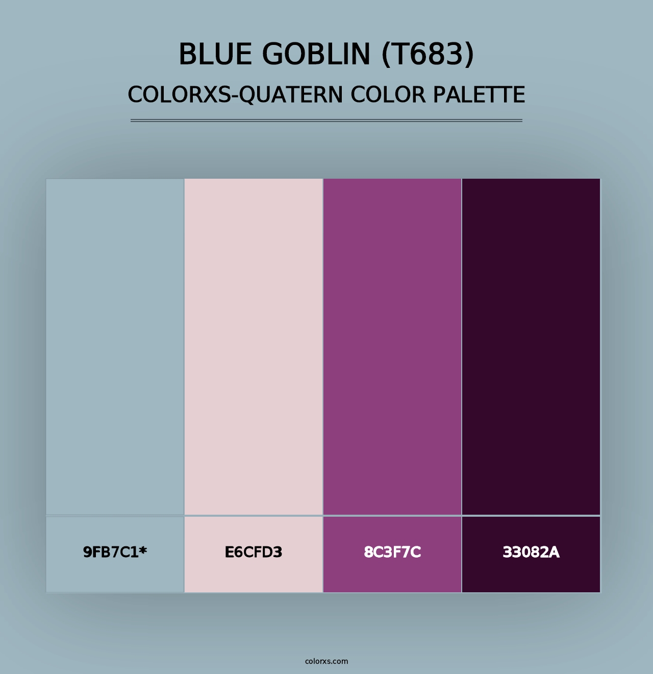 Blue Goblin (T683) - Colorxs Quad Palette