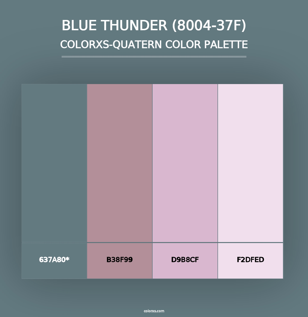 Blue Thunder (8004-37F) - Colorxs Quad Palette