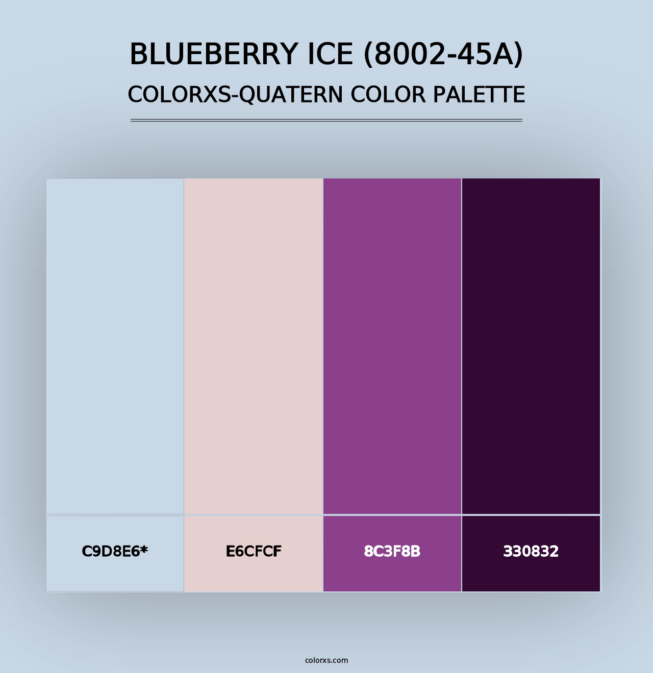 Blueberry Ice (8002-45A) - Colorxs Quad Palette