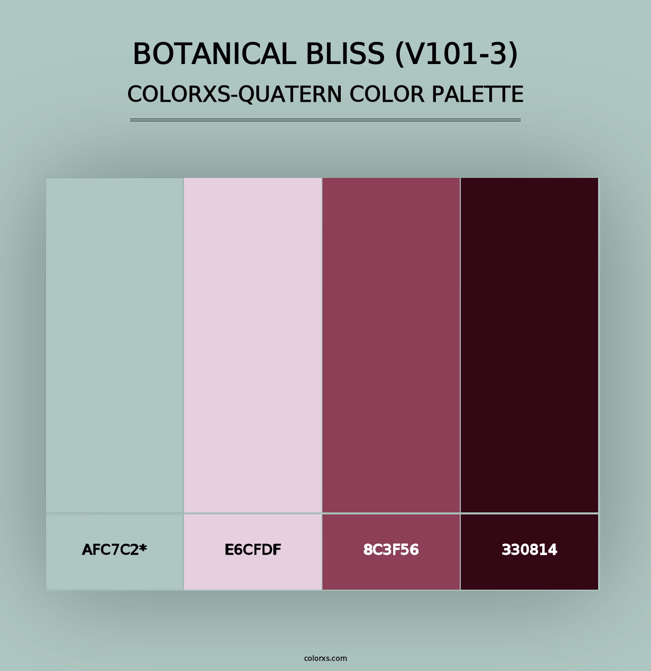 Botanical Bliss (V101-3) - Colorxs Quad Palette