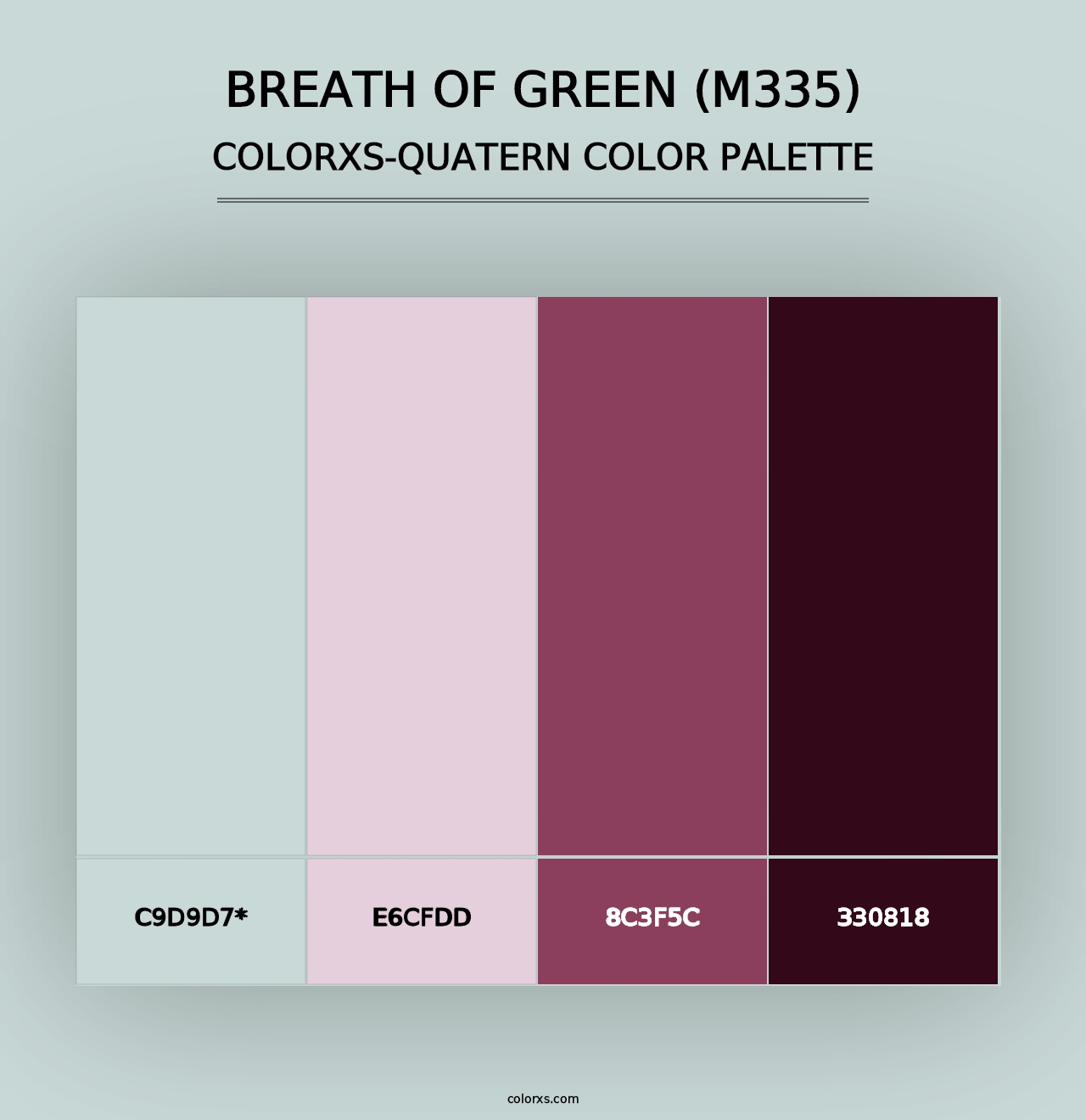 Breath of Green (M335) - Colorxs Quad Palette