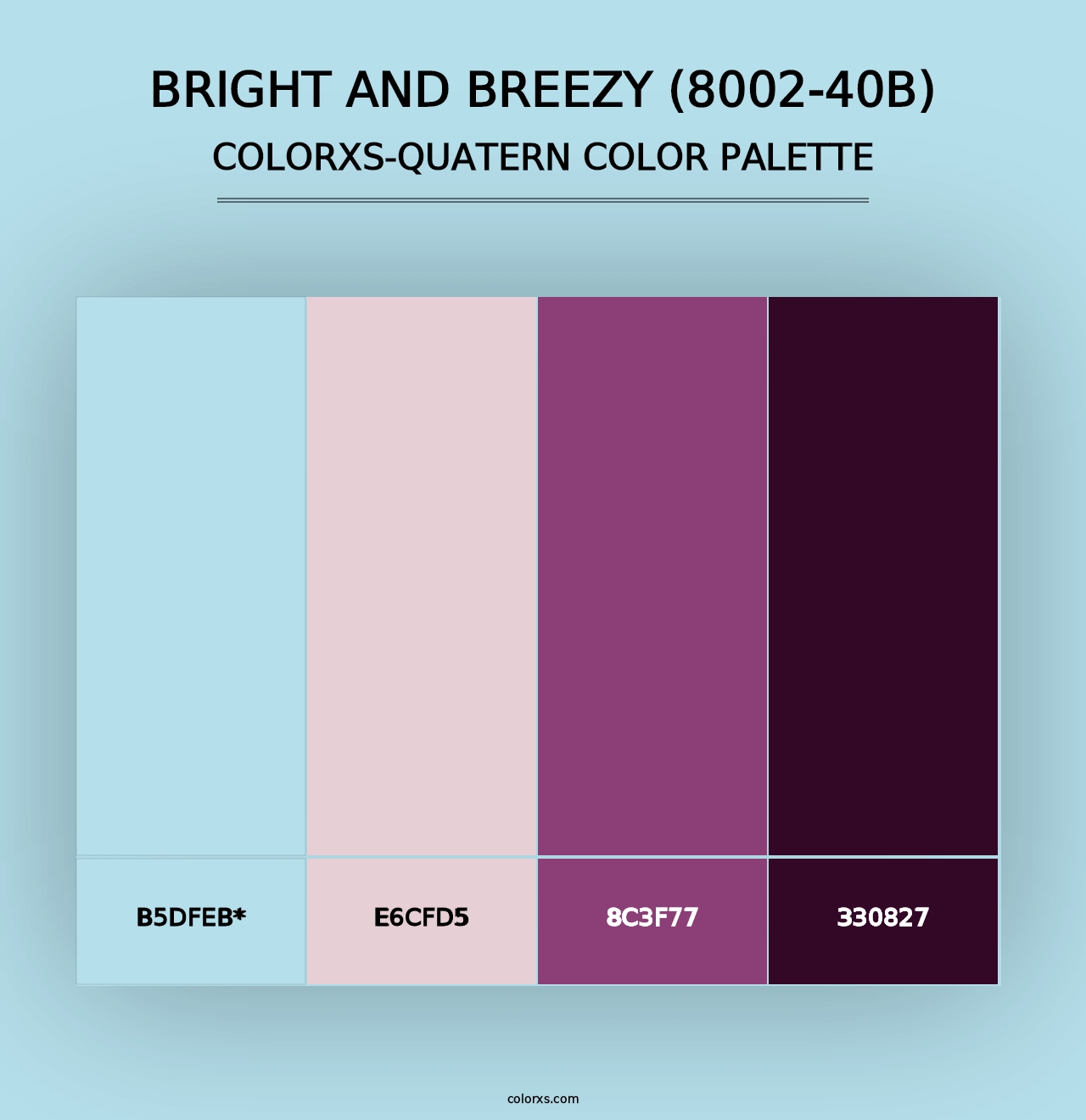 Bright and Breezy (8002-40B) - Colorxs Quad Palette