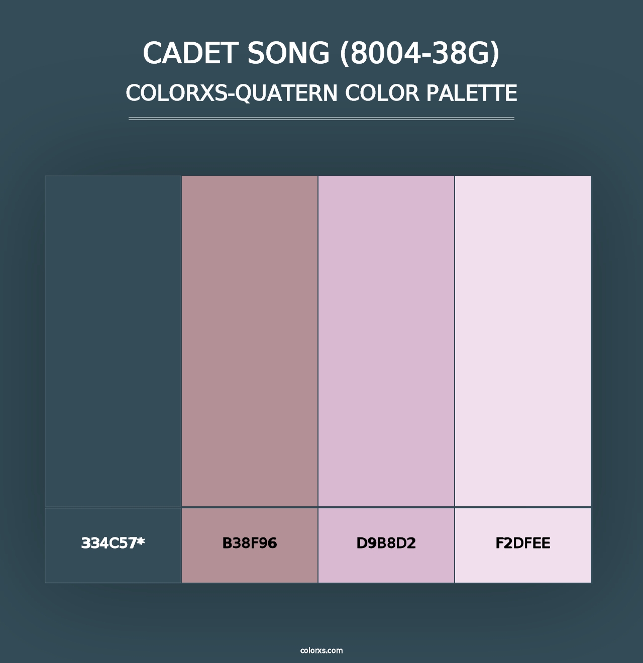 Cadet Song (8004-38G) - Colorxs Quad Palette