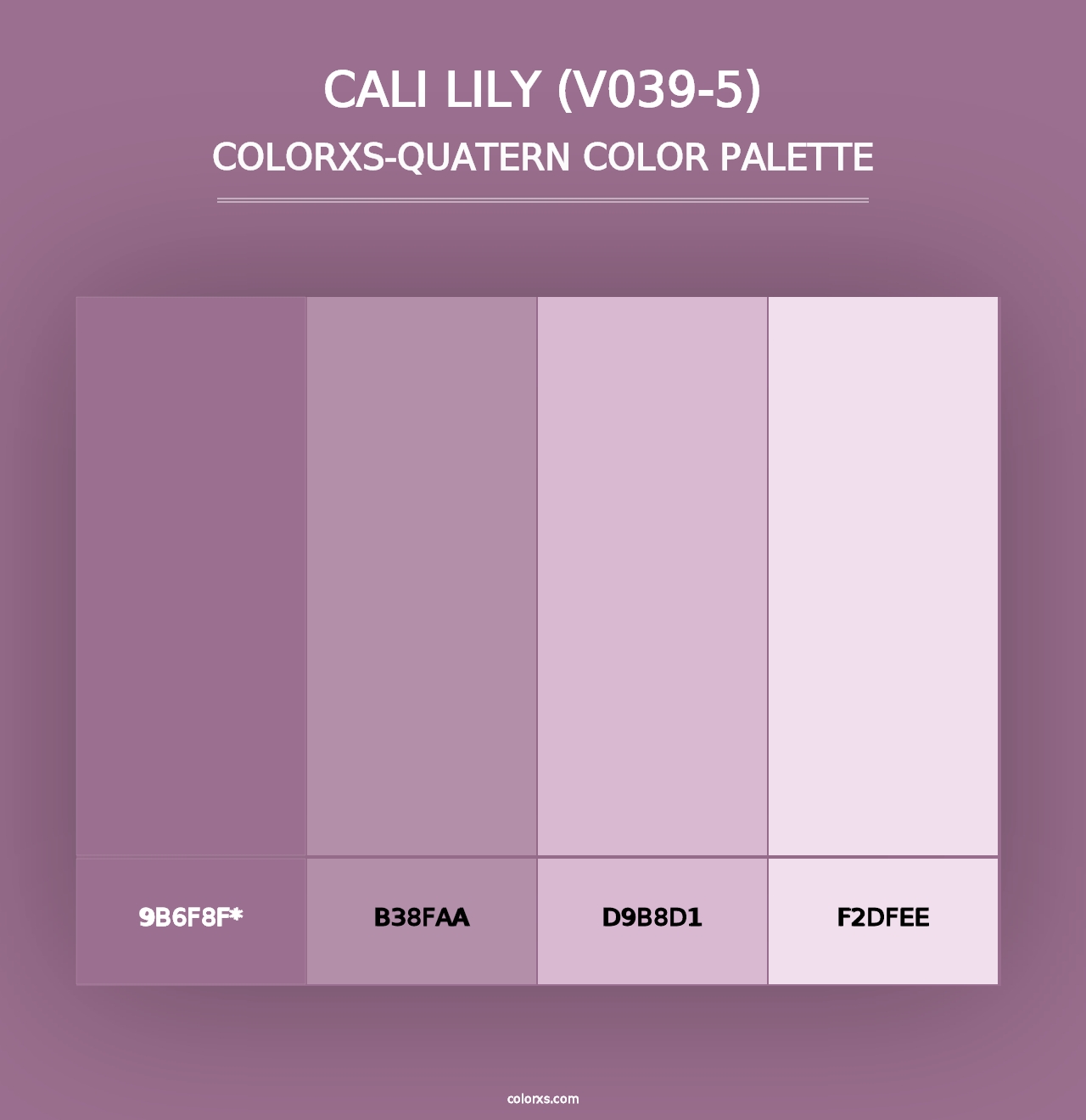 Cali Lily (V039-5) - Colorxs Quad Palette