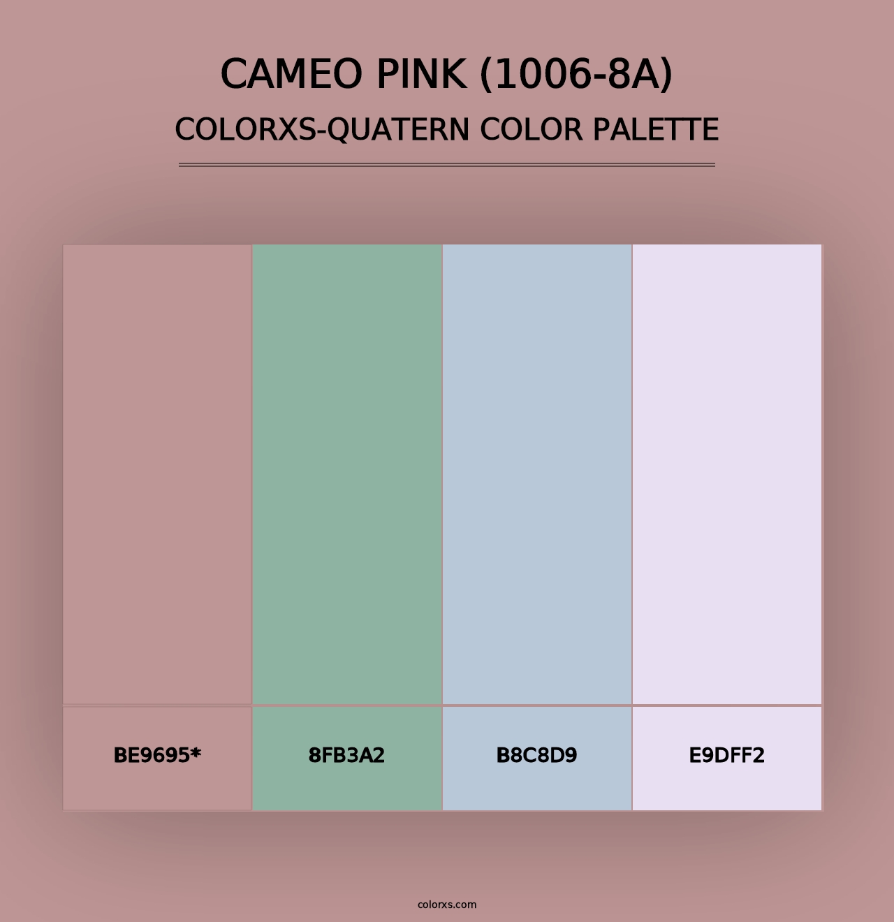 Cameo Pink (1006-8A) - Colorxs Quad Palette