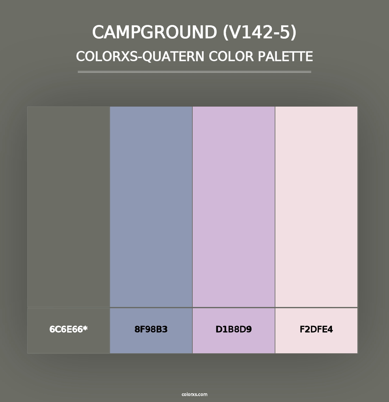 Campground (V142-5) - Colorxs Quad Palette