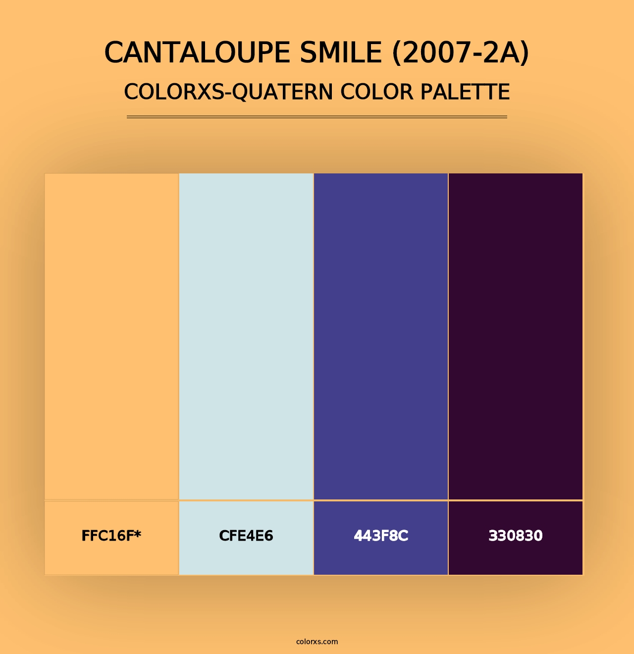 Cantaloupe Smile (2007-2A) - Colorxs Quad Palette