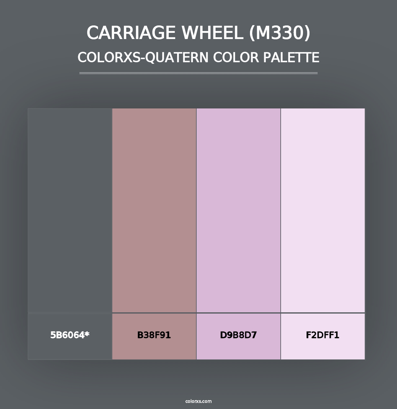 Carriage Wheel (M330) - Colorxs Quad Palette