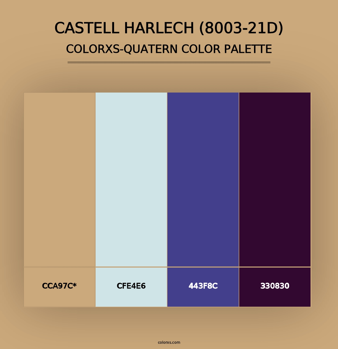 Castell Harlech (8003-21D) - Colorxs Quad Palette