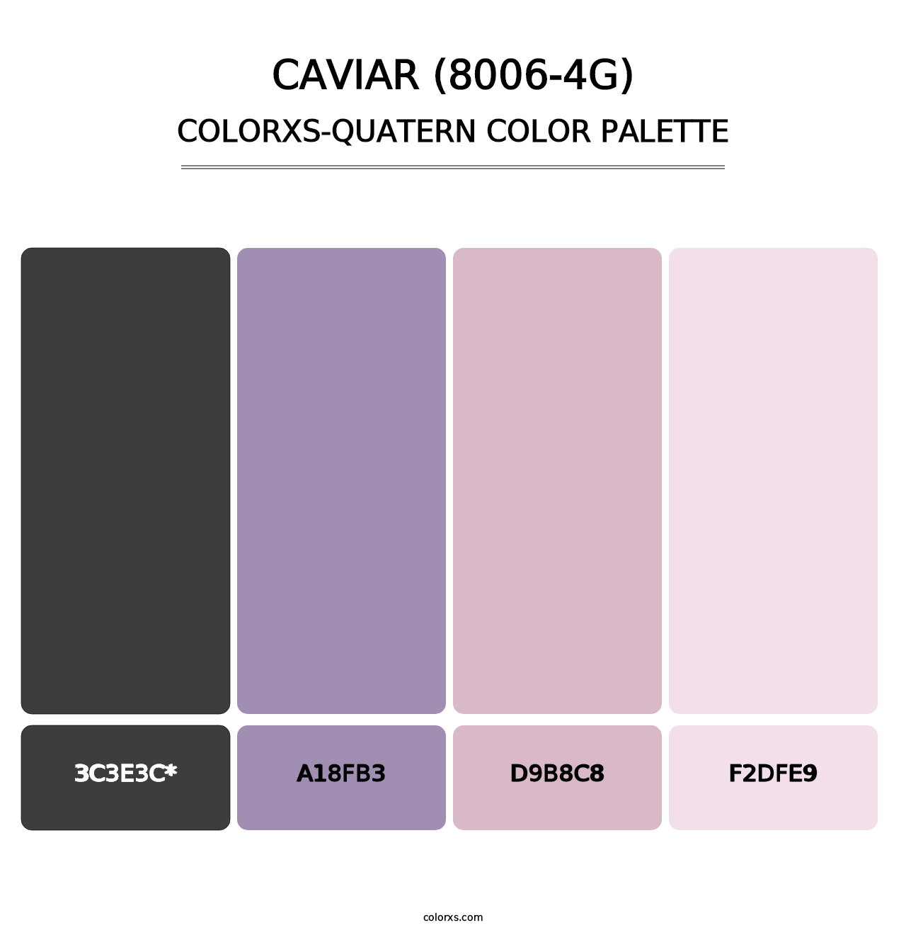 Caviar (8006-4G) - Colorxs Quad Palette