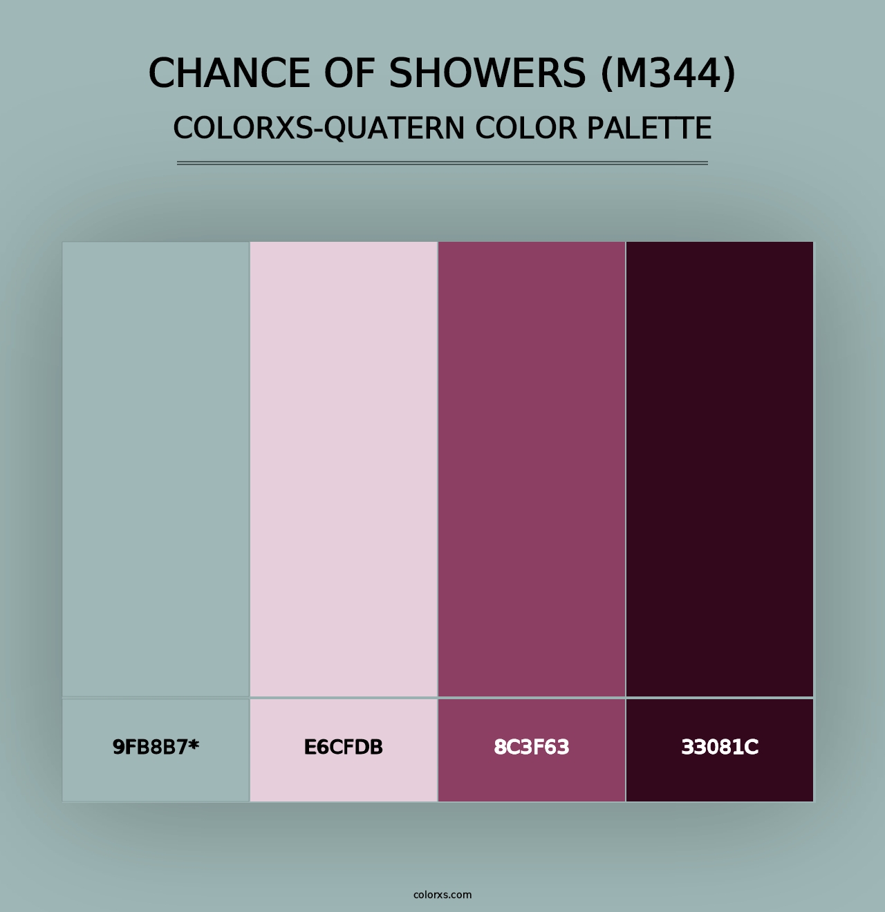 Chance of Showers (M344) - Colorxs Quad Palette