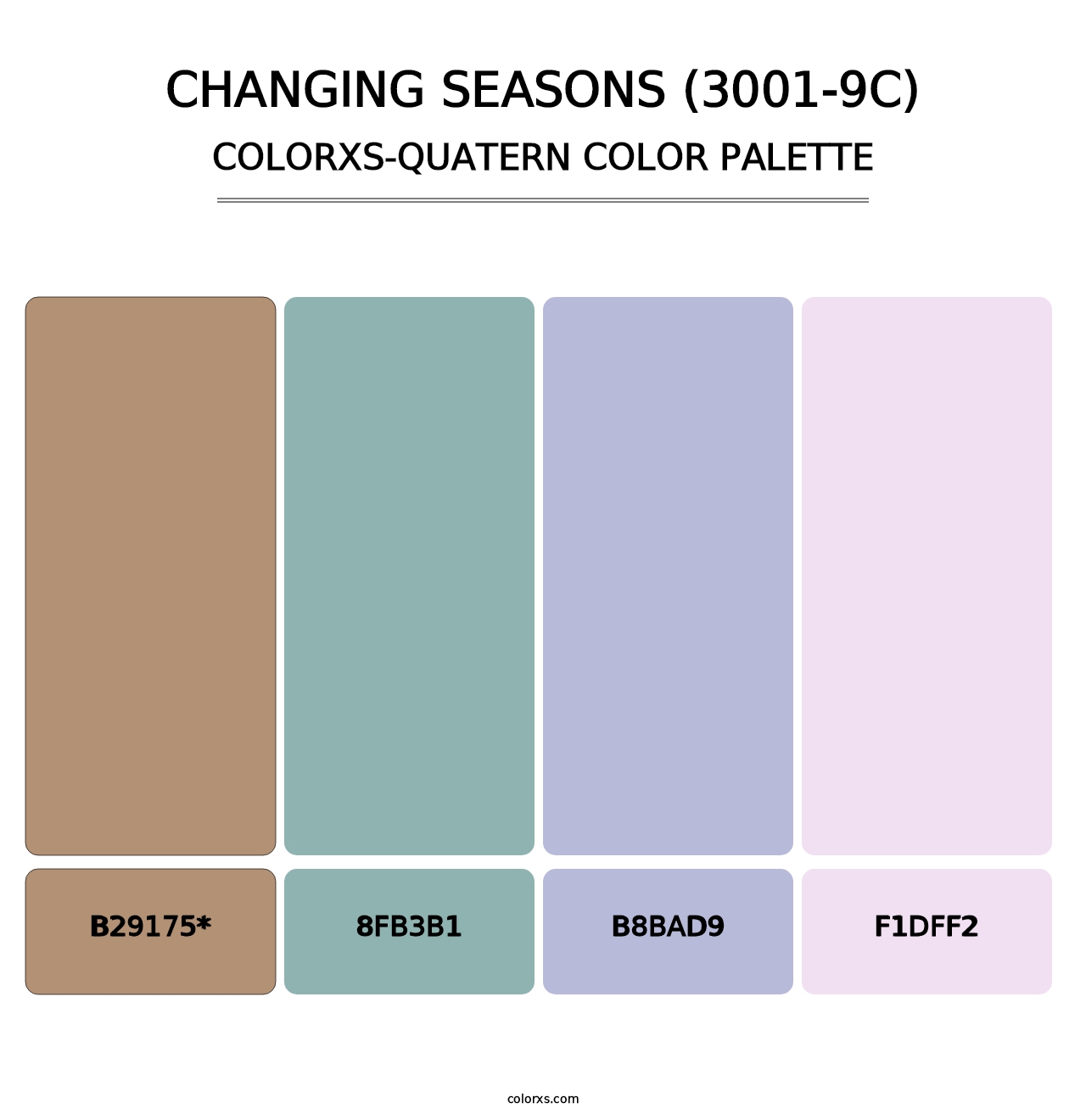 Changing Seasons (3001-9C) - Colorxs Quad Palette