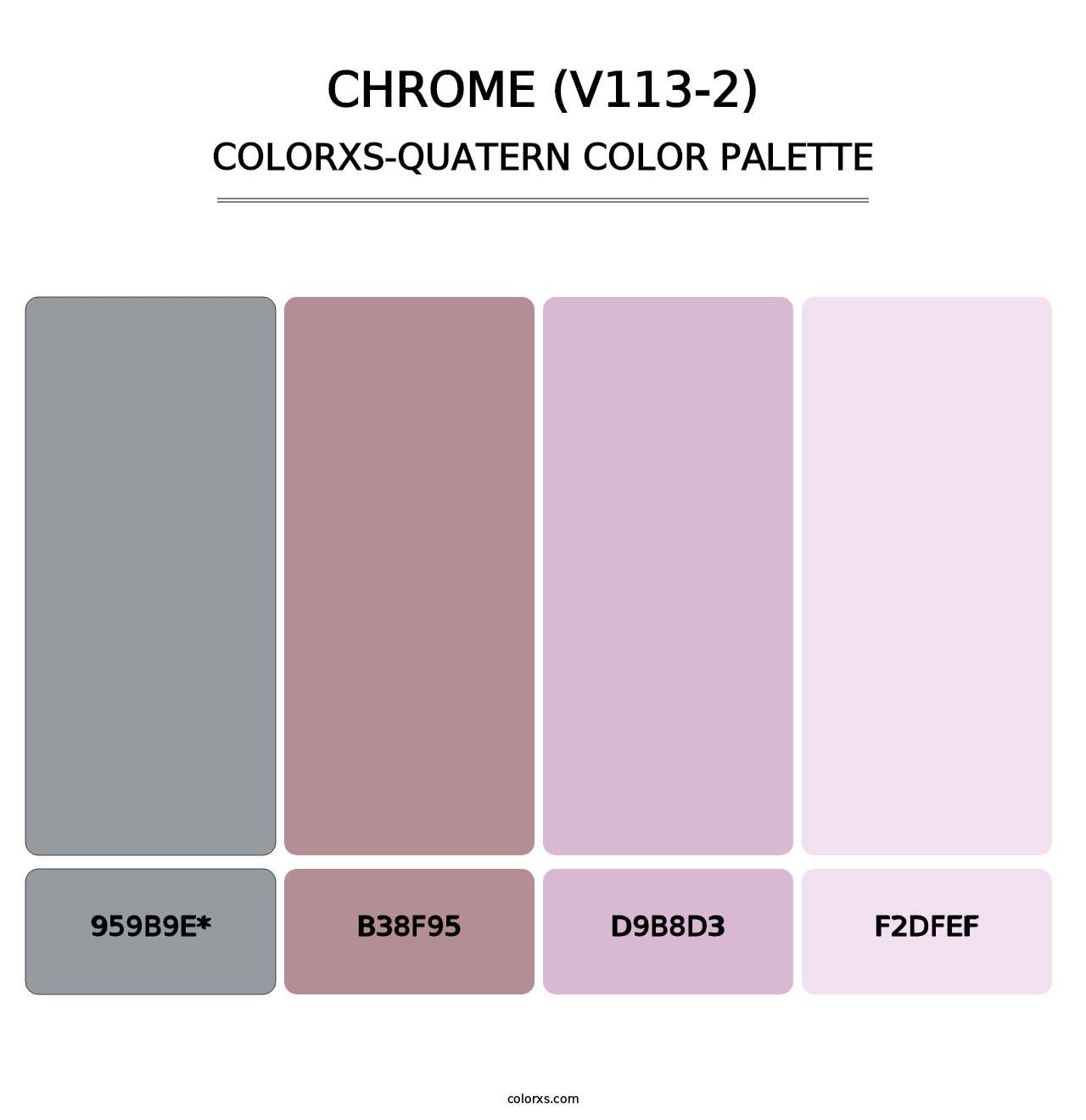 Chrome (V113-2) - Colorxs Quad Palette