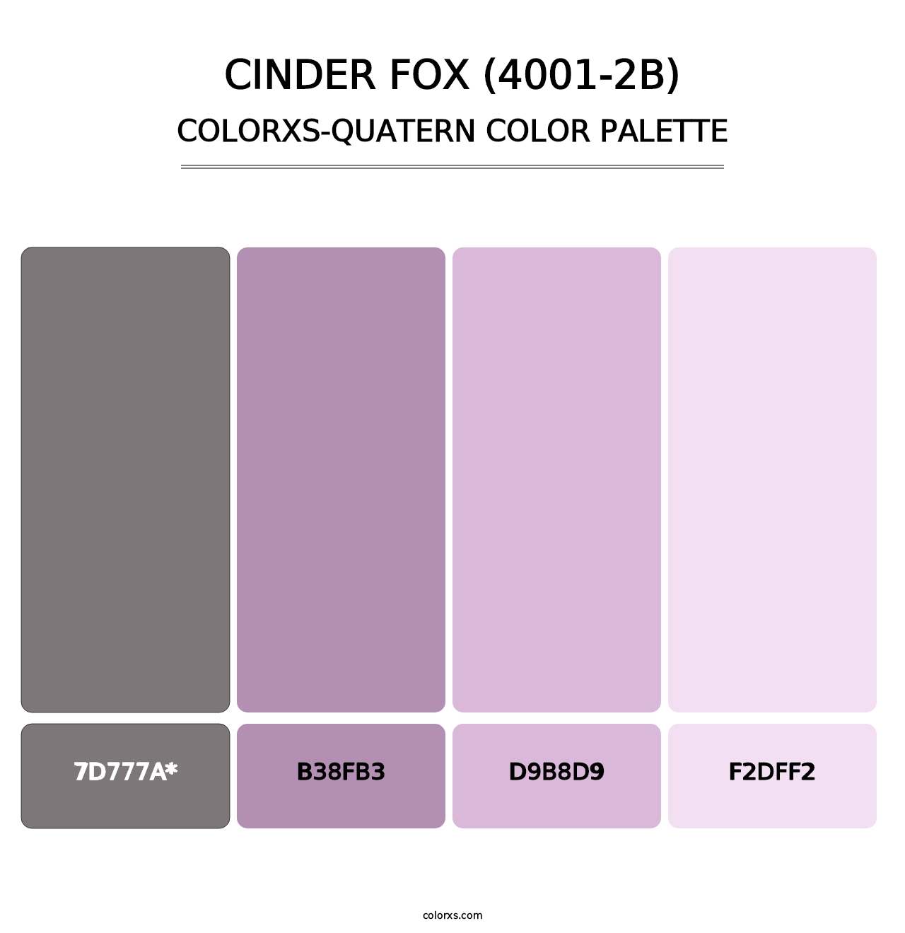 Cinder Fox (4001-2B) - Colorxs Quad Palette