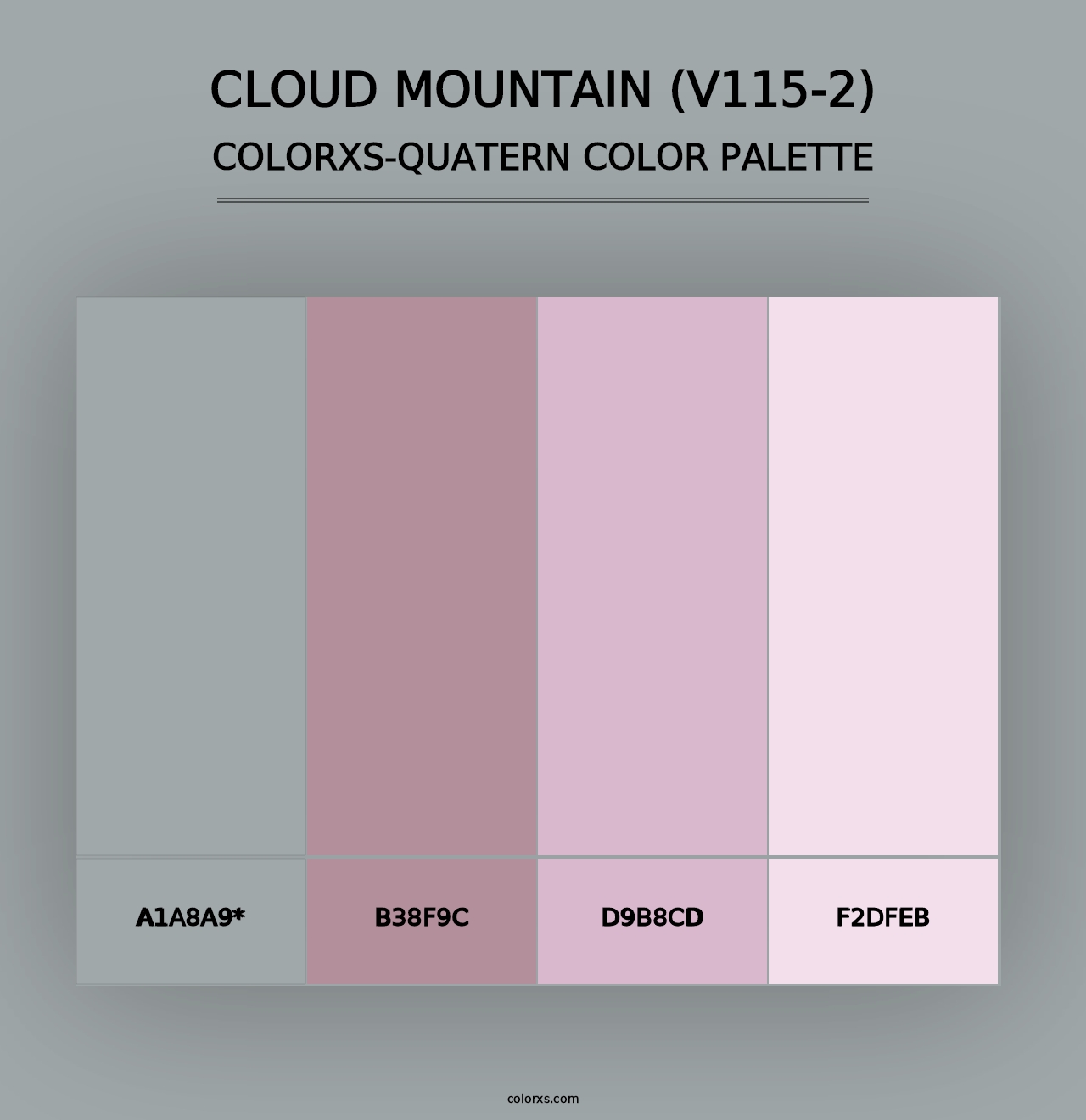 Cloud Mountain (V115-2) - Colorxs Quad Palette