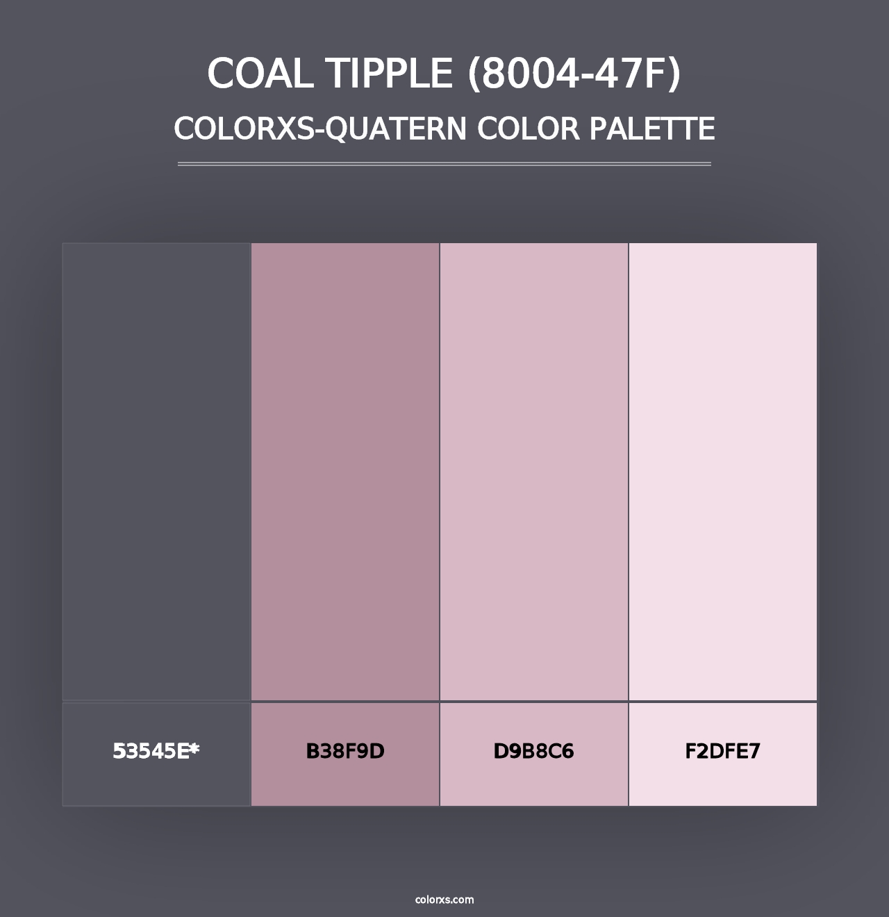 Coal Tipple (8004-47F) - Colorxs Quad Palette