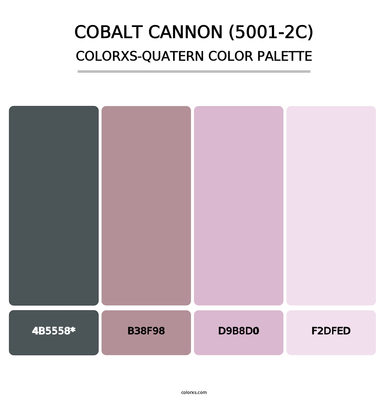 Cobalt Cannon (5001-2C) - Colorxs Quad Palette