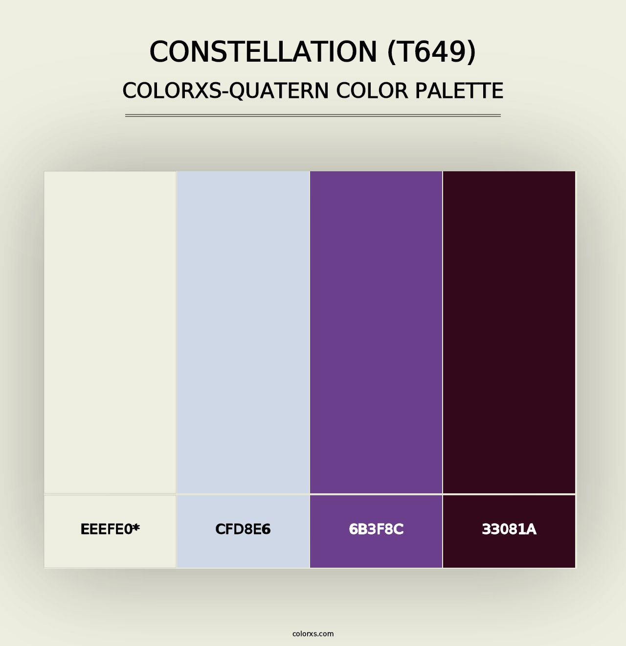 Constellation (T649) - Colorxs Quad Palette