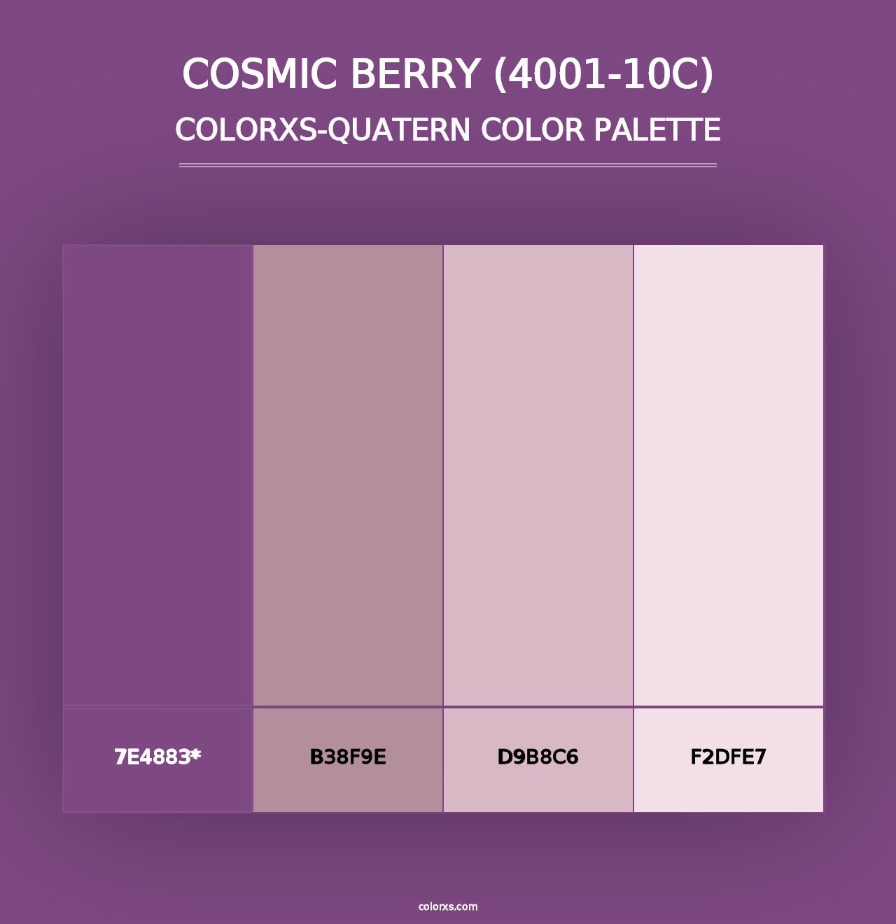 Cosmic Berry (4001-10C) - Colorxs Quad Palette