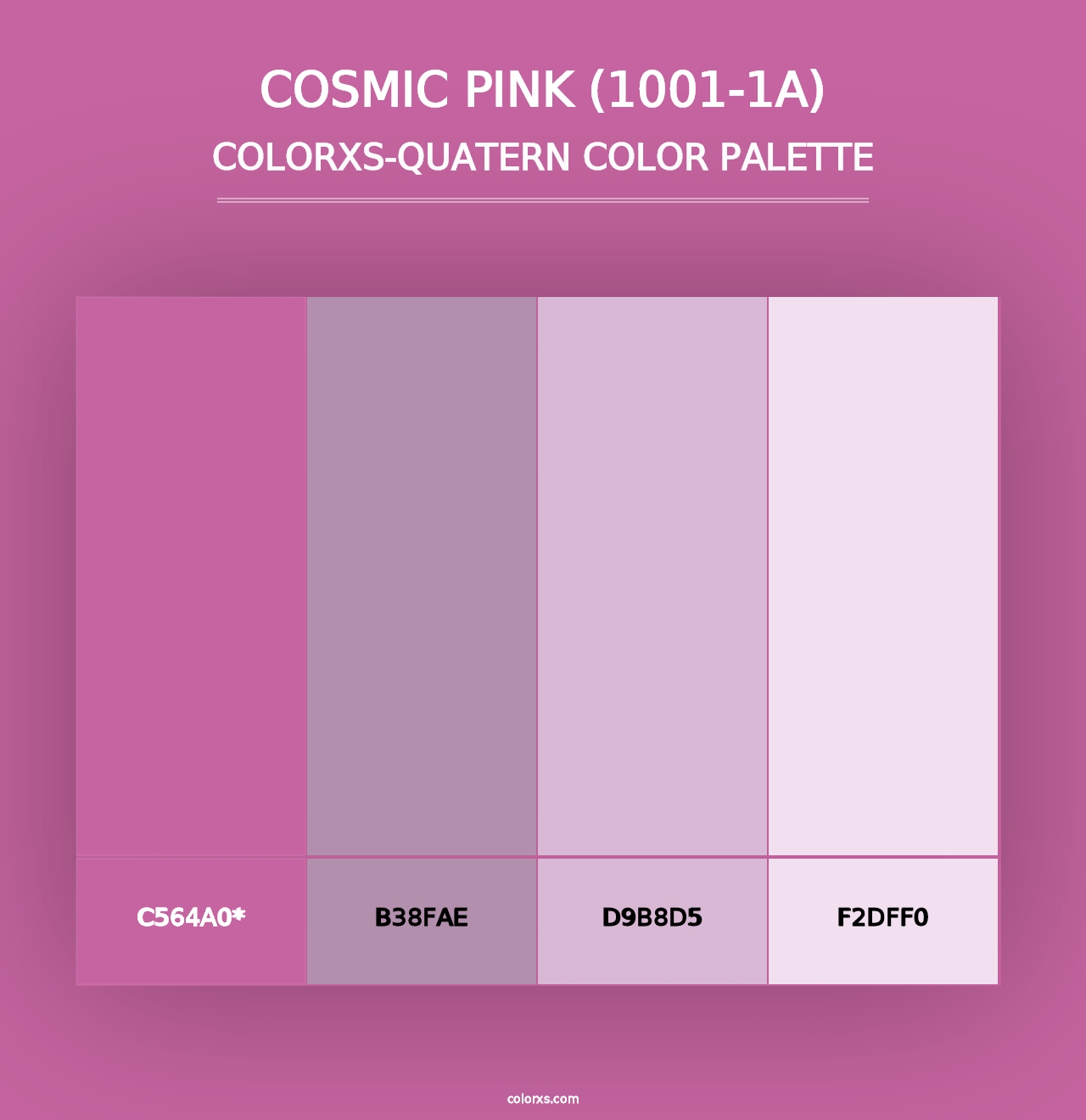 Cosmic Pink (1001-1A) - Colorxs Quad Palette