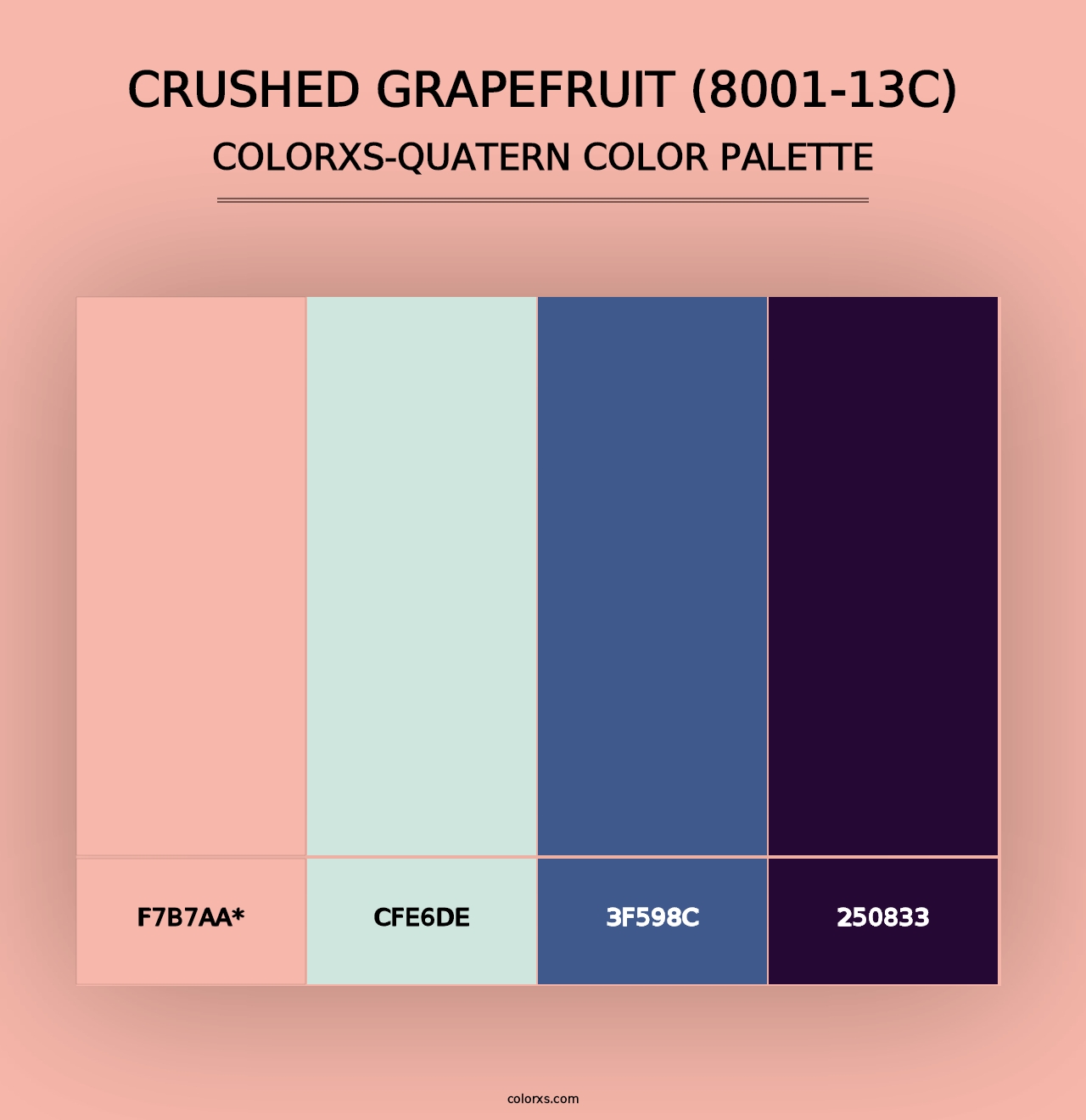 Crushed Grapefruit (8001-13C) - Colorxs Quad Palette