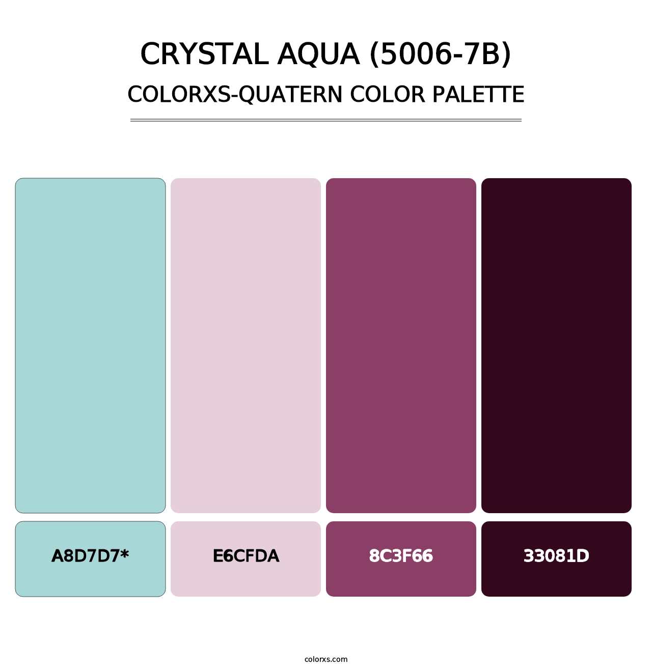 Crystal Aqua (5006-7B) - Colorxs Quad Palette