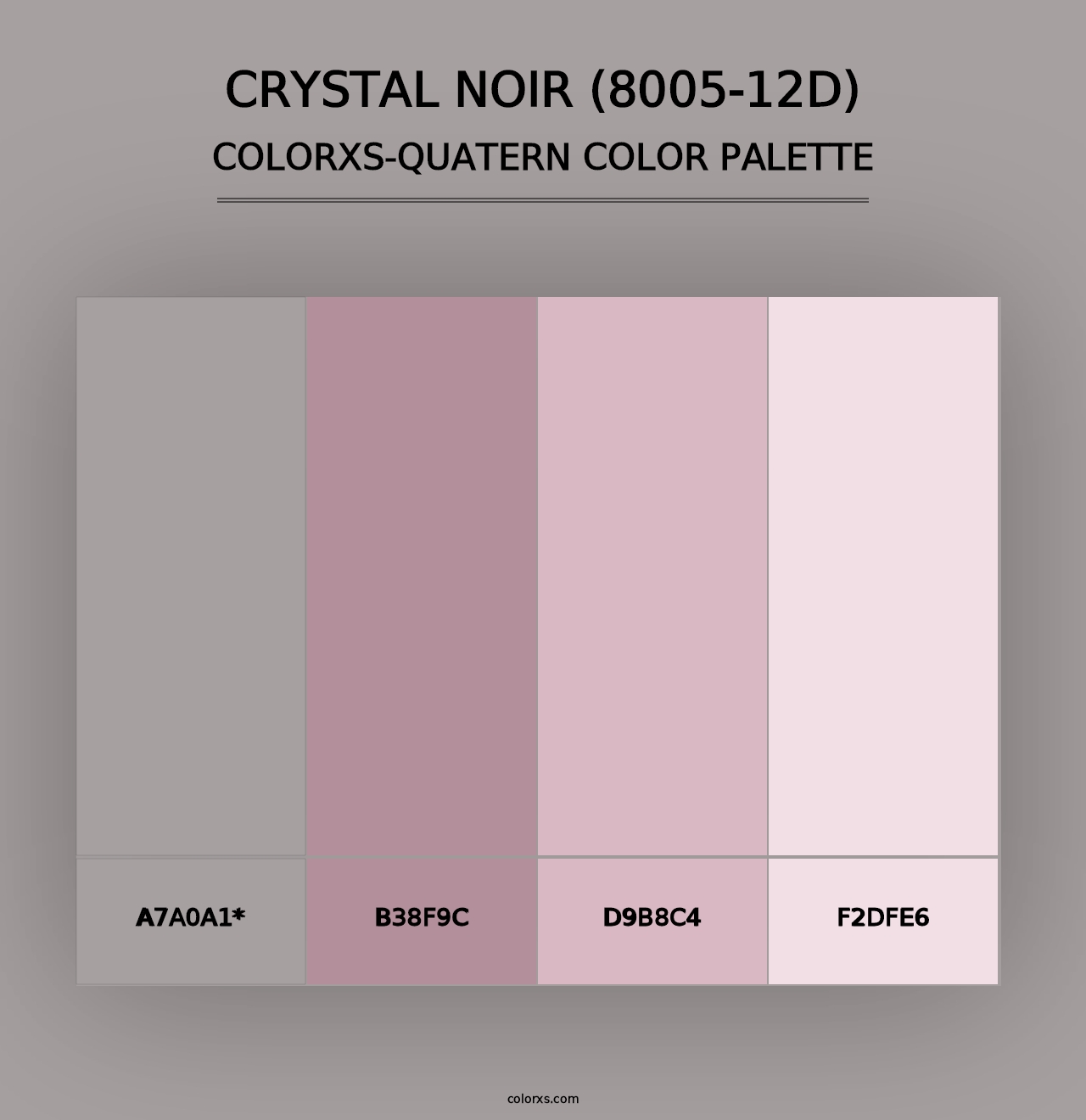 Crystal Noir (8005-12D) - Colorxs Quad Palette