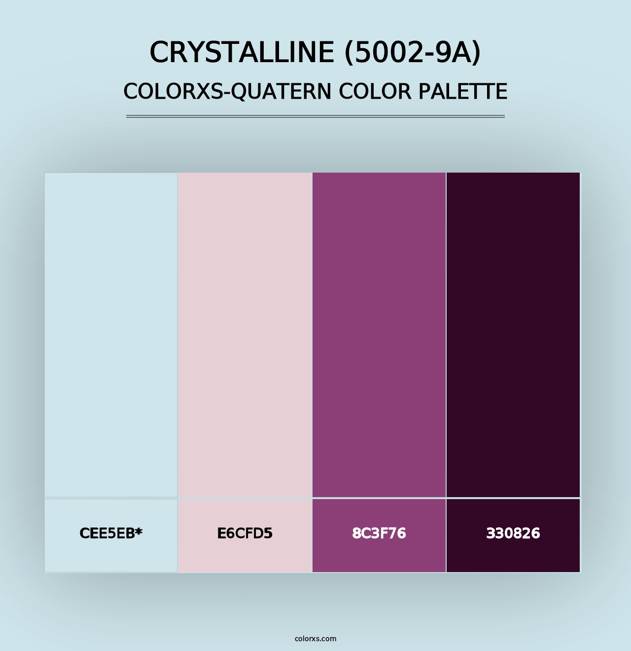 Crystalline (5002-9A) - Colorxs Quad Palette