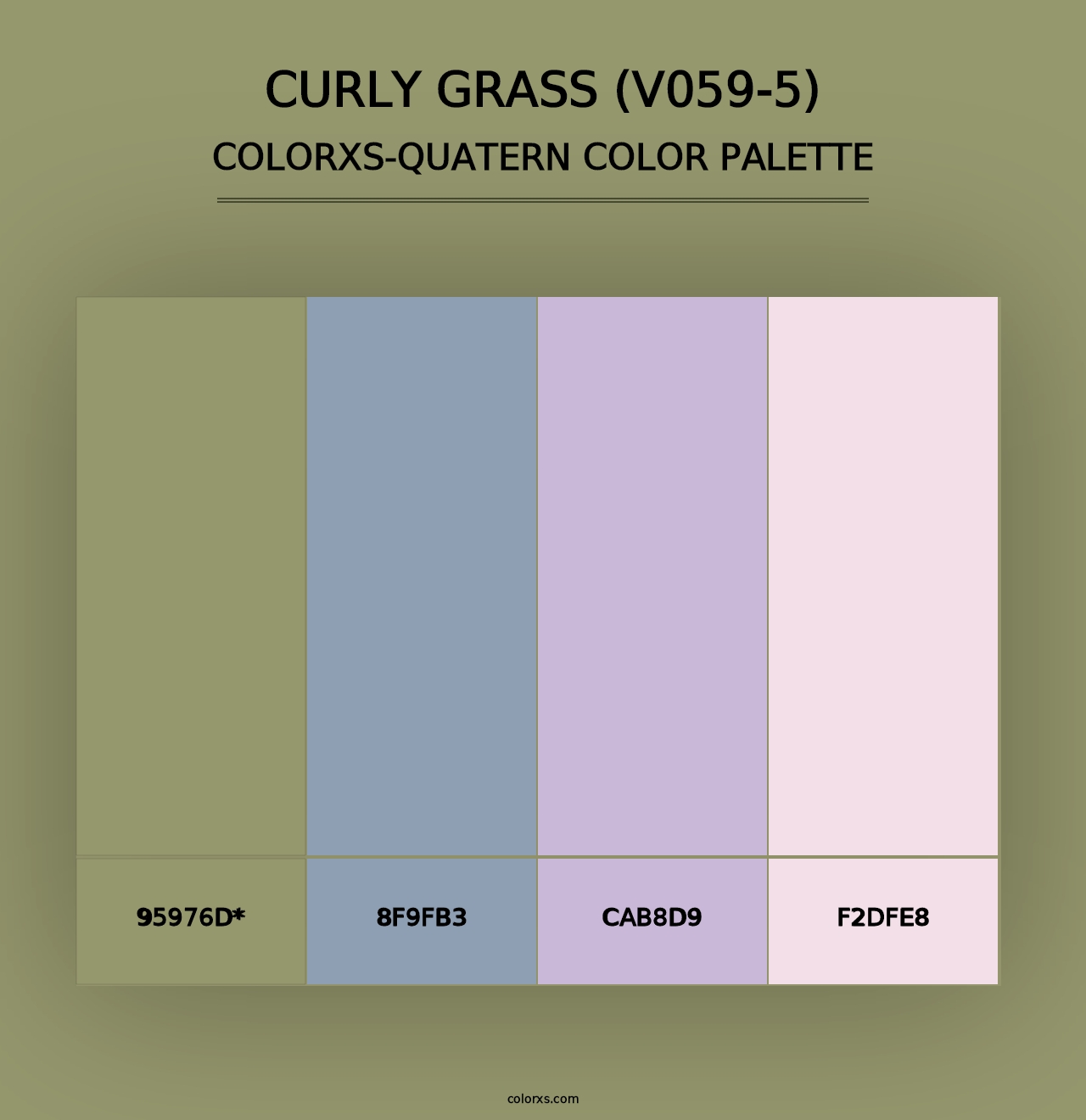 Curly Grass (V059-5) - Colorxs Quad Palette