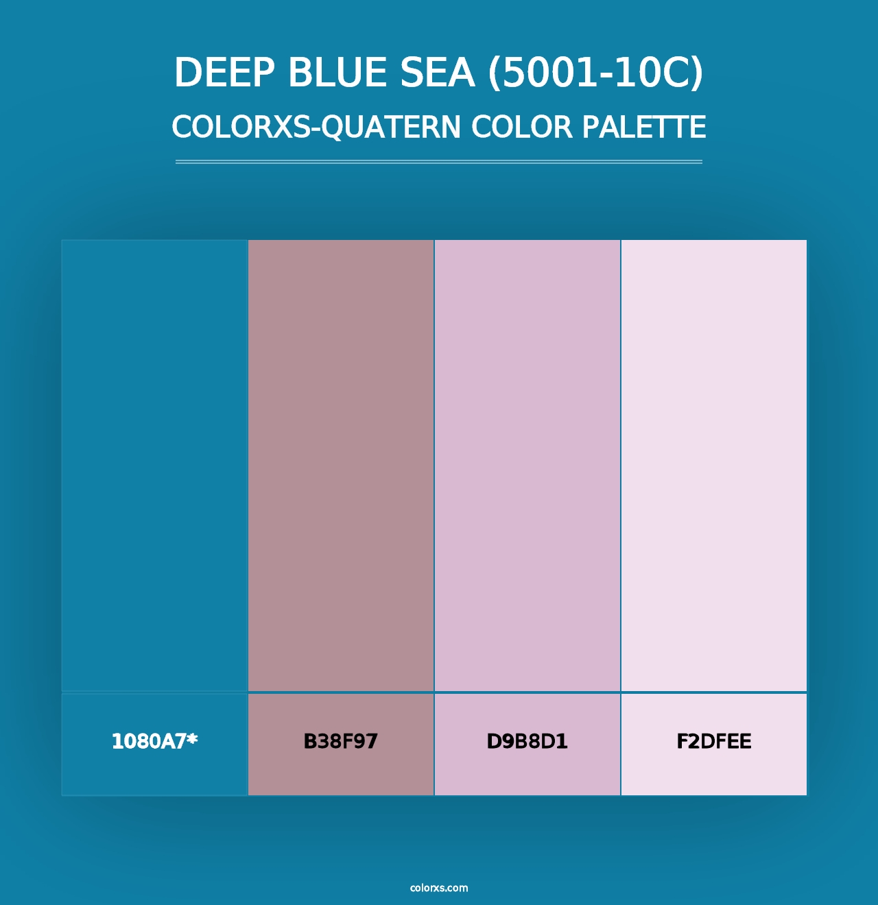 Deep Blue Sea (5001-10C) - Colorxs Quad Palette