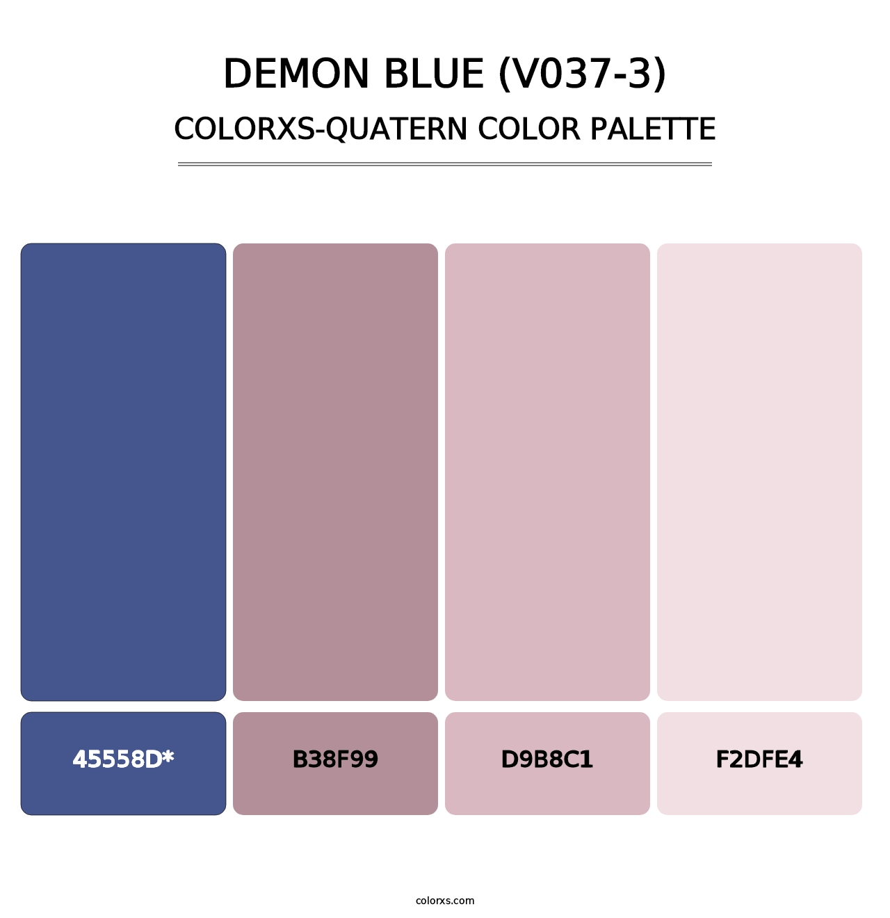 Demon Blue (V037-3) - Colorxs Quad Palette